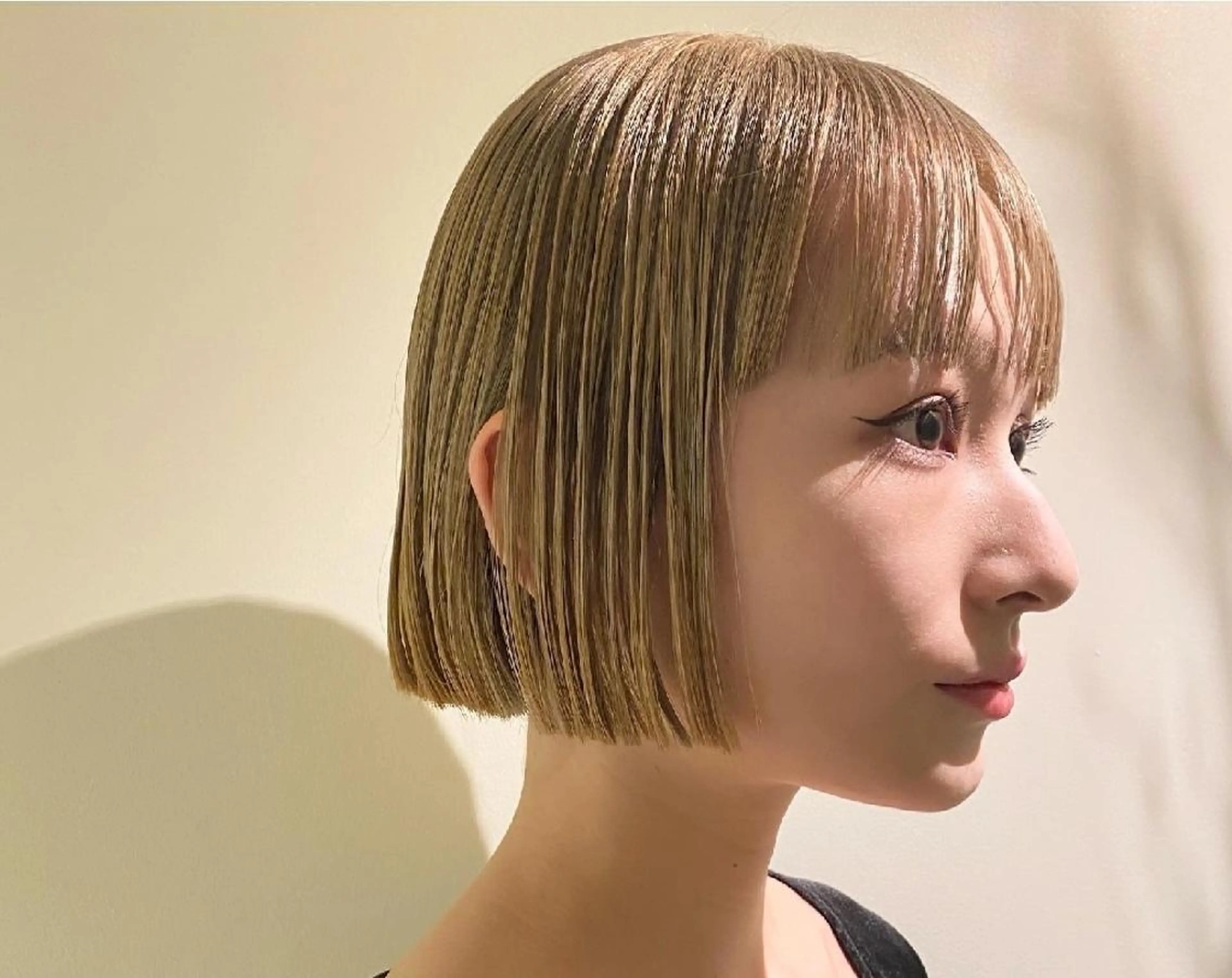 ショート カラー ブロンド ボブ ナチュラル・抜け感 永井　賢三のヘアスタイル