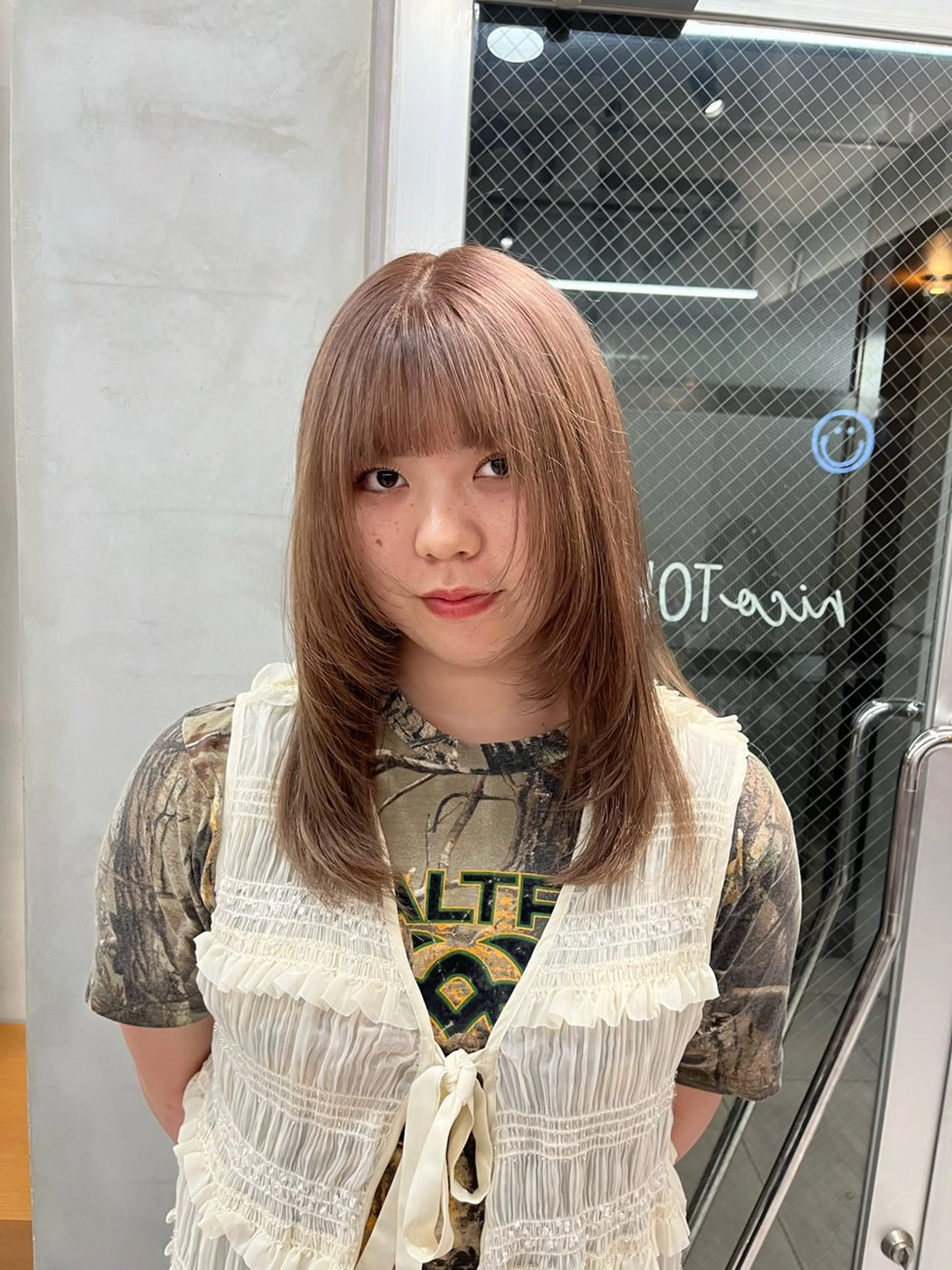 セミロング カラー ボブ&艶髪透明感 カラー♡TOMOE♡のヘアスタイル