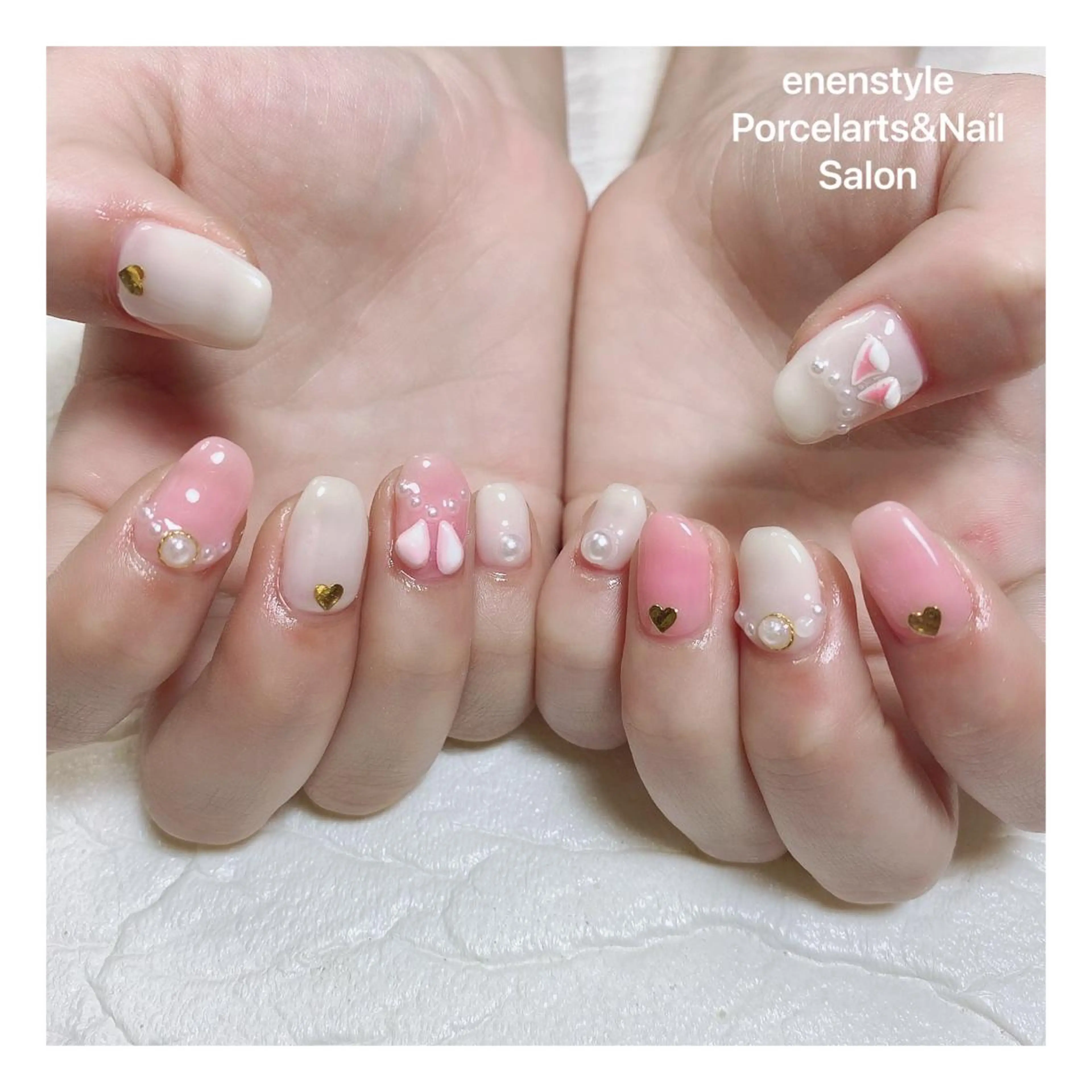 ミディアム ネイル ハンドネイル 👑enen style👑のネイルデザイン