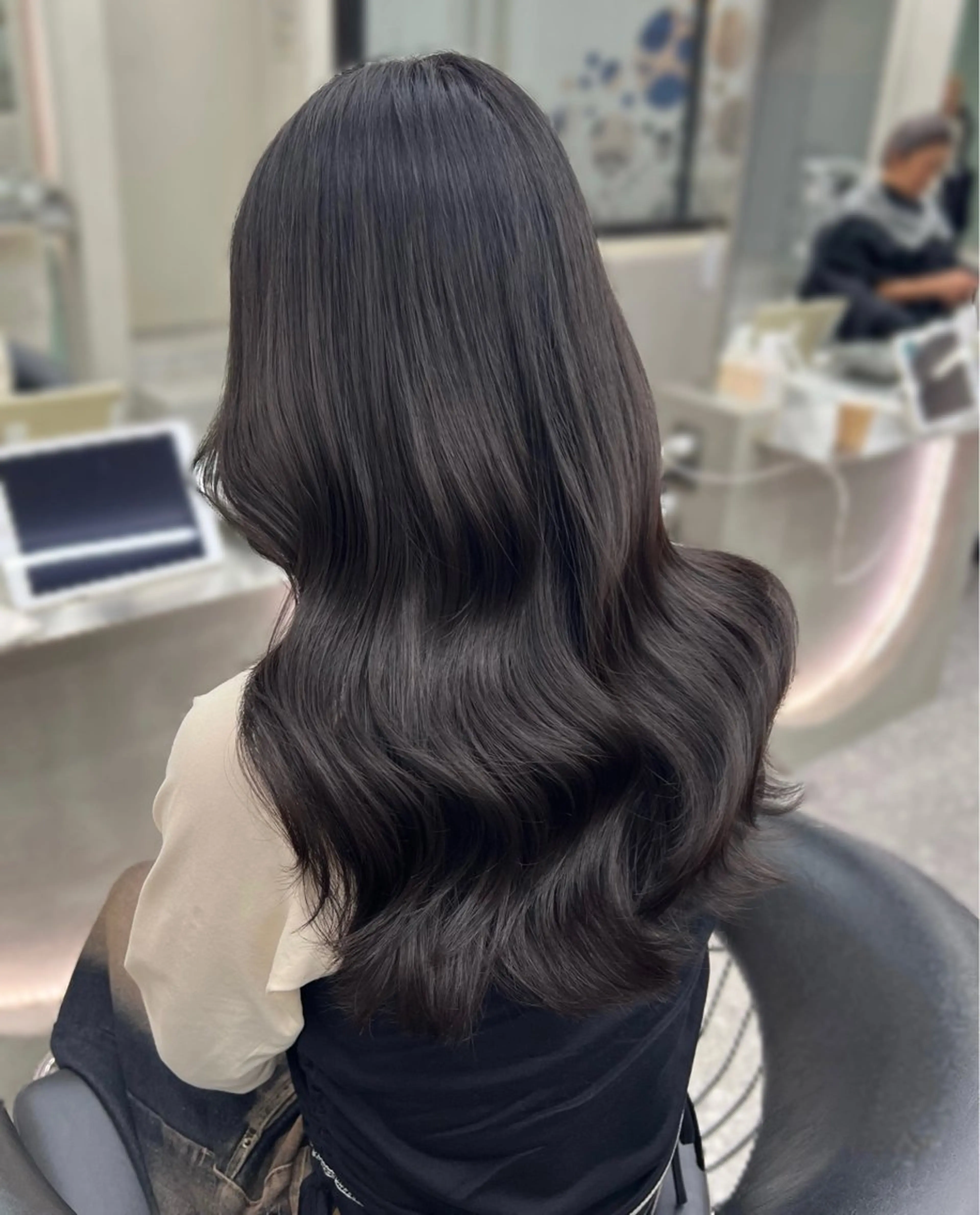 ロング 髪質改善 韓国風ヘア ヘアカラー 🎀透明感カラー shizuka🎀のヘアスタイル