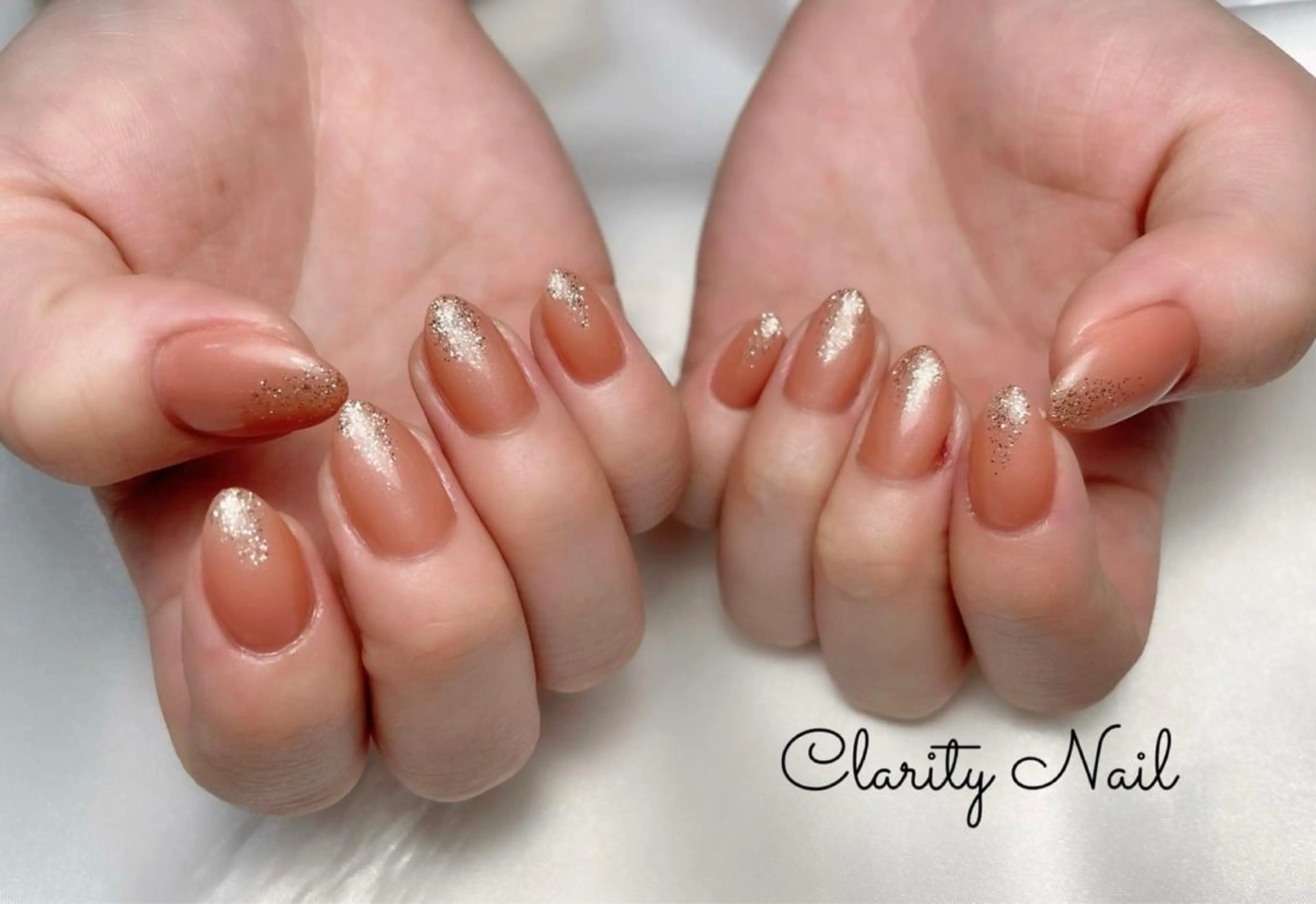 ネイル ラメ(グリッター) ワンカラーネイル ハンドネイル Clarity Nailのネイルデザイン