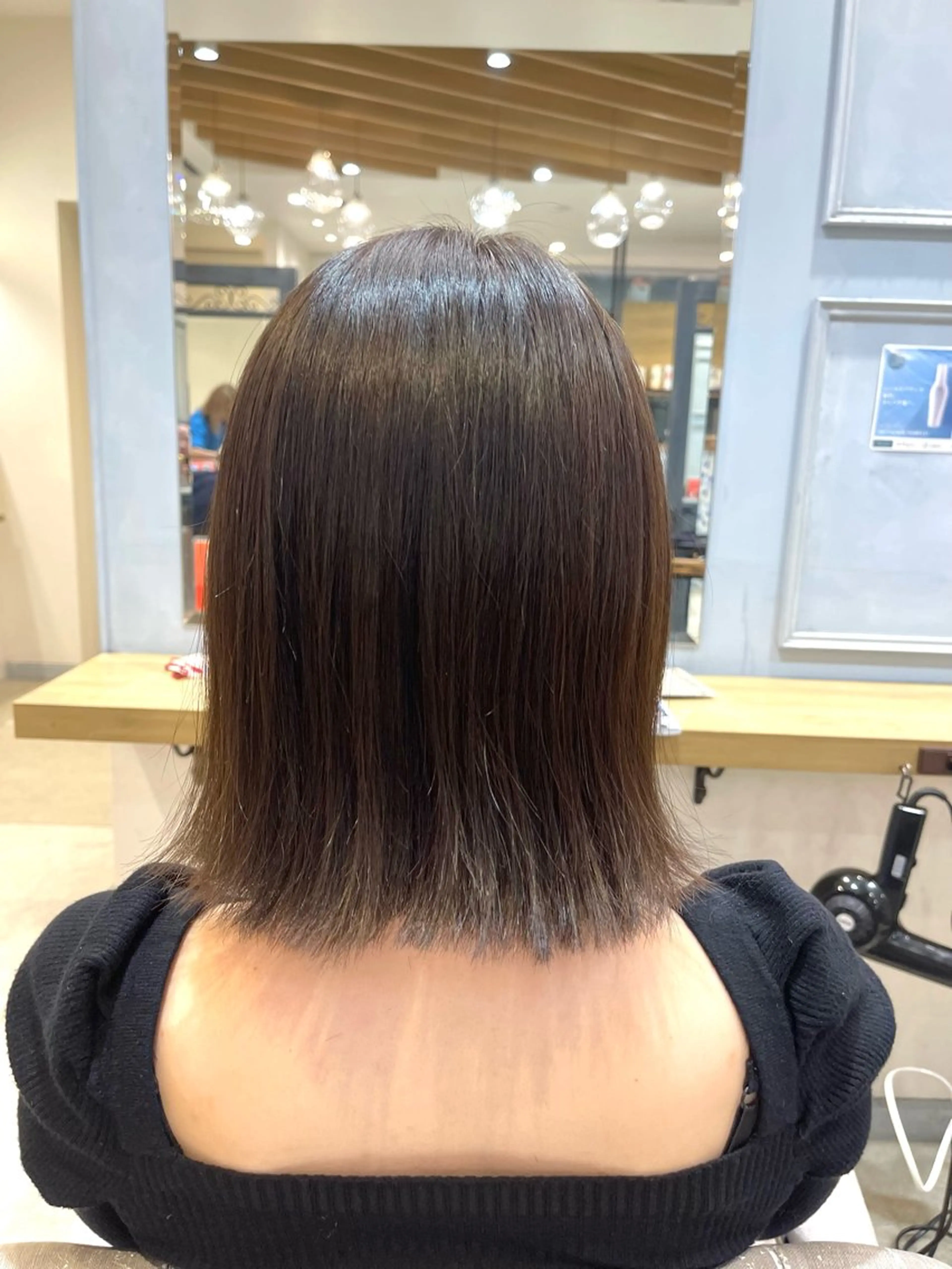 ミディアム カラー アッシュ カット ヘアカラー トリートメント ショート/ボブ アンドウ☺︎のヘアスタイル