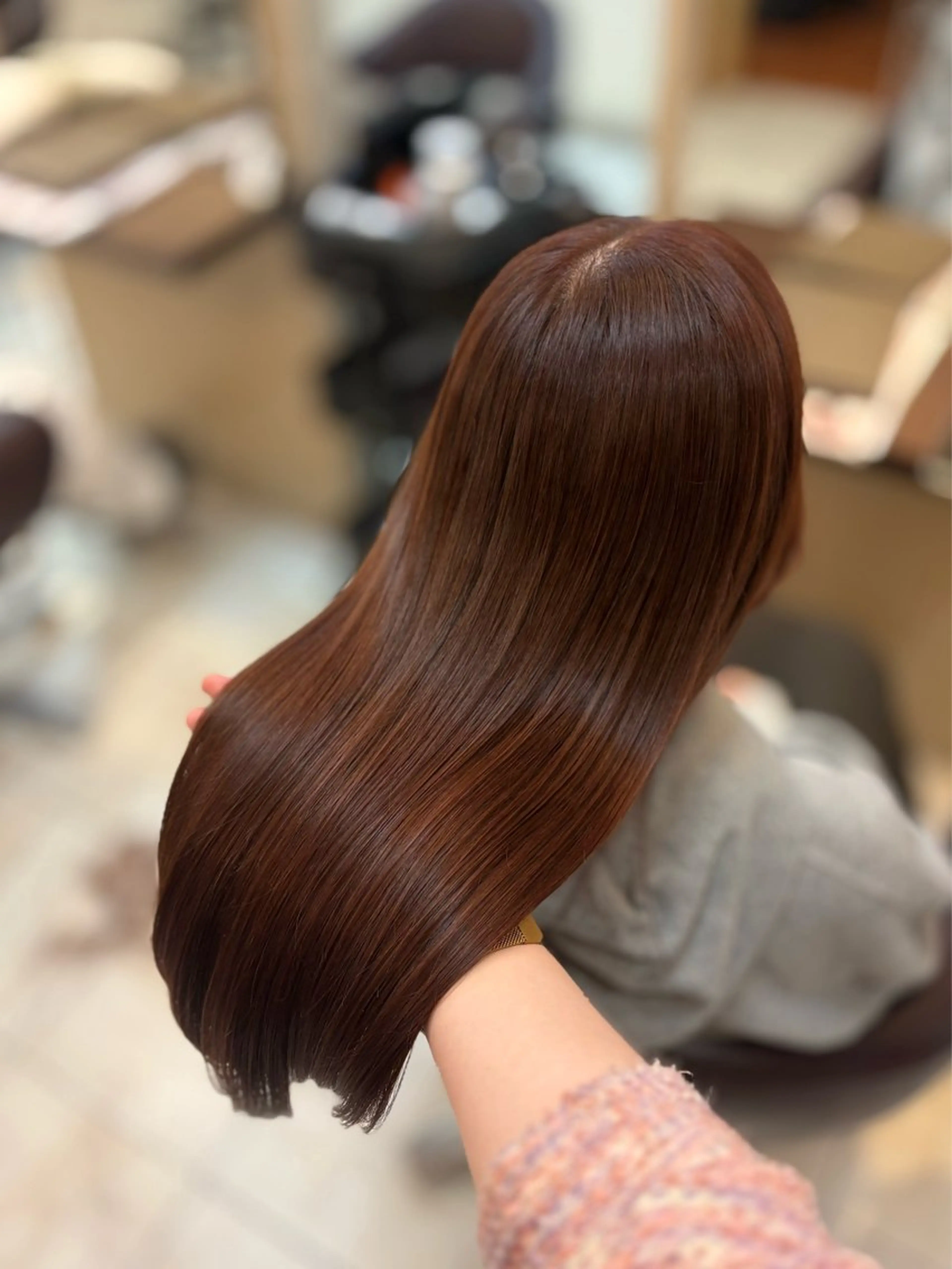 ロング カラー カット ヘアカラー トリートメント 🎀透明感カラー 🐈ナズナのヘアスタイル