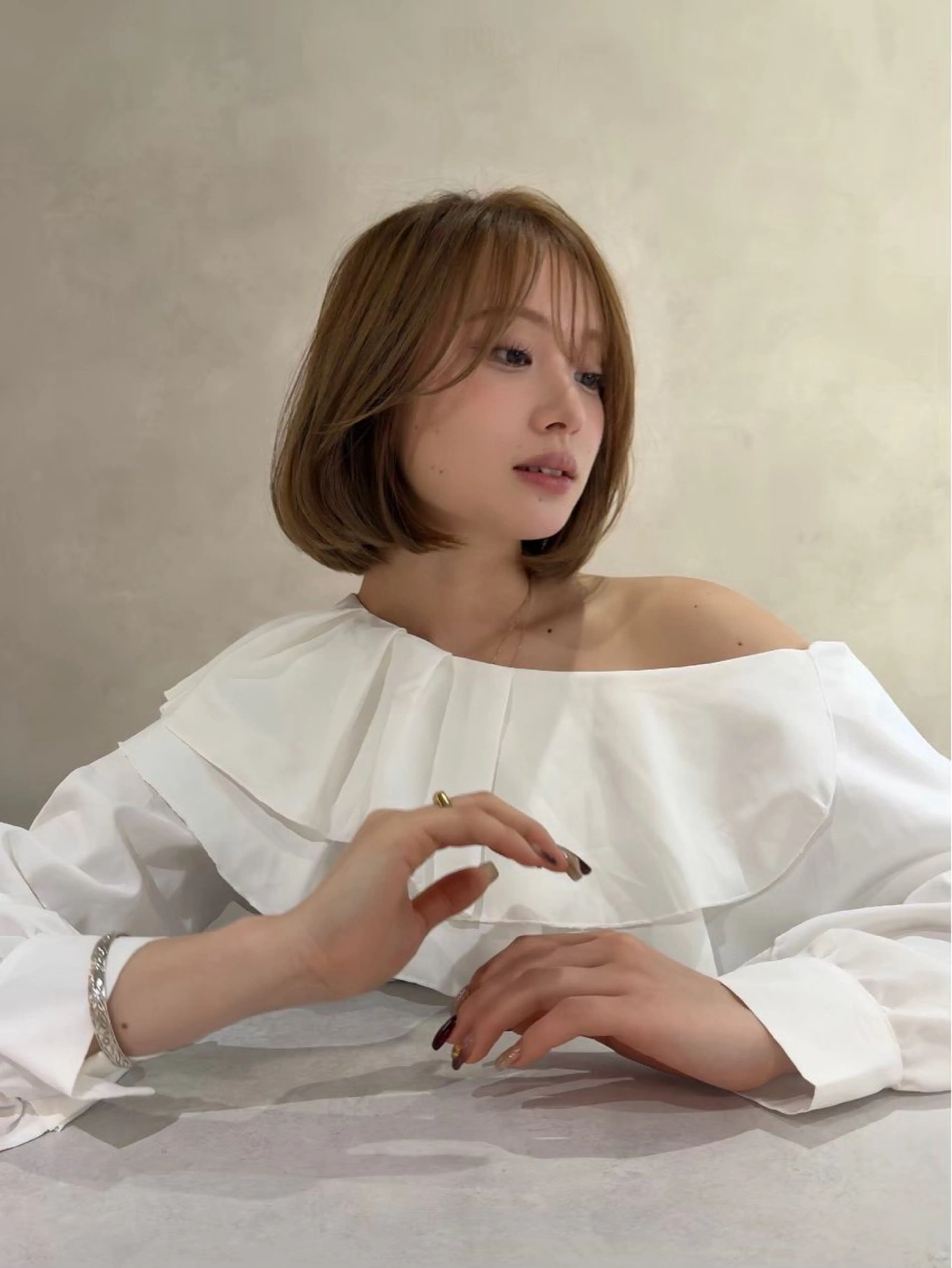 ミディアム 艶髪、美髪 カラー🕊️SOMAのヘアスタイル