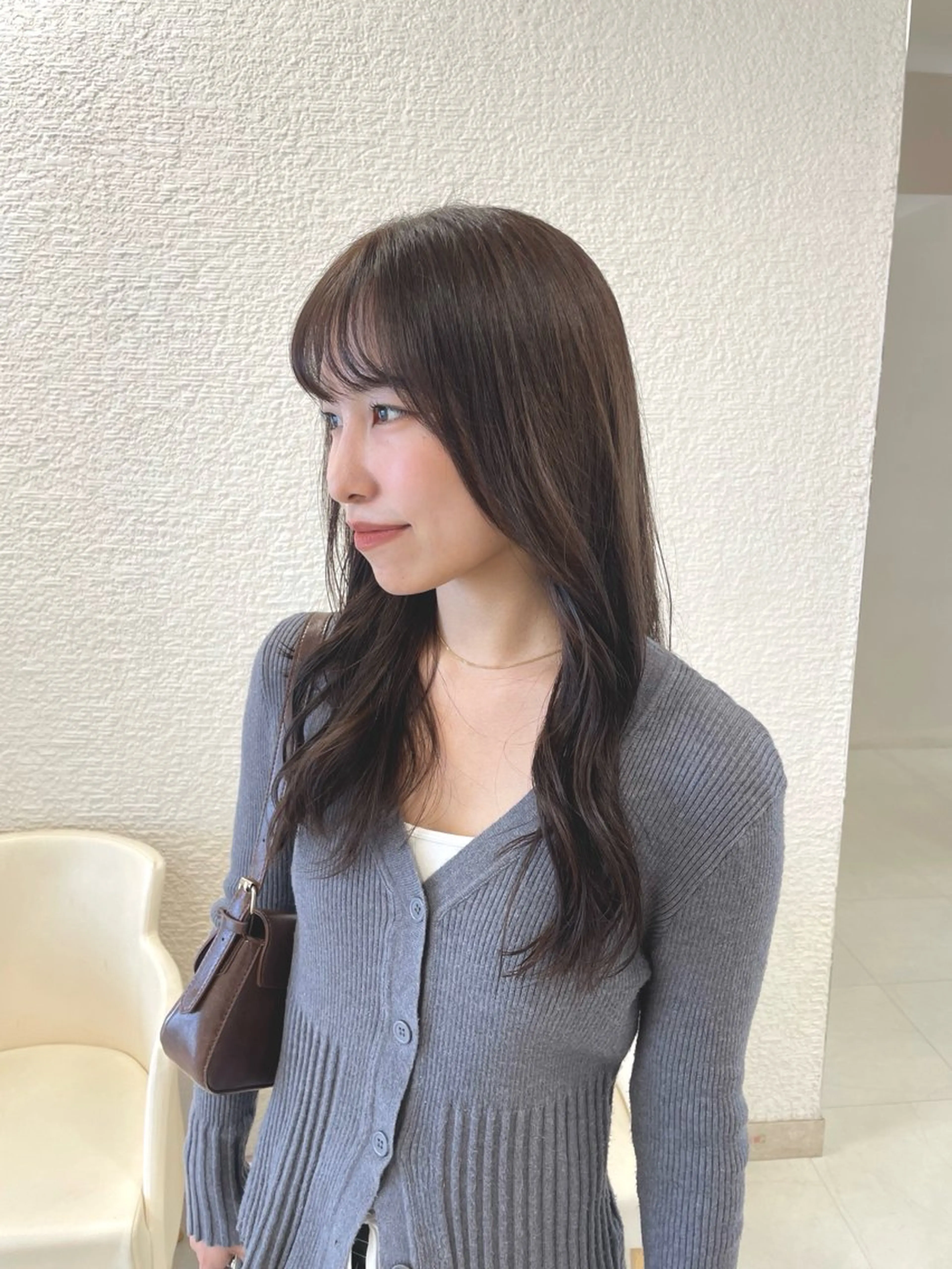 セミロング 透明感ベージュ🎀 レイヤー/AOのヘアスタイル