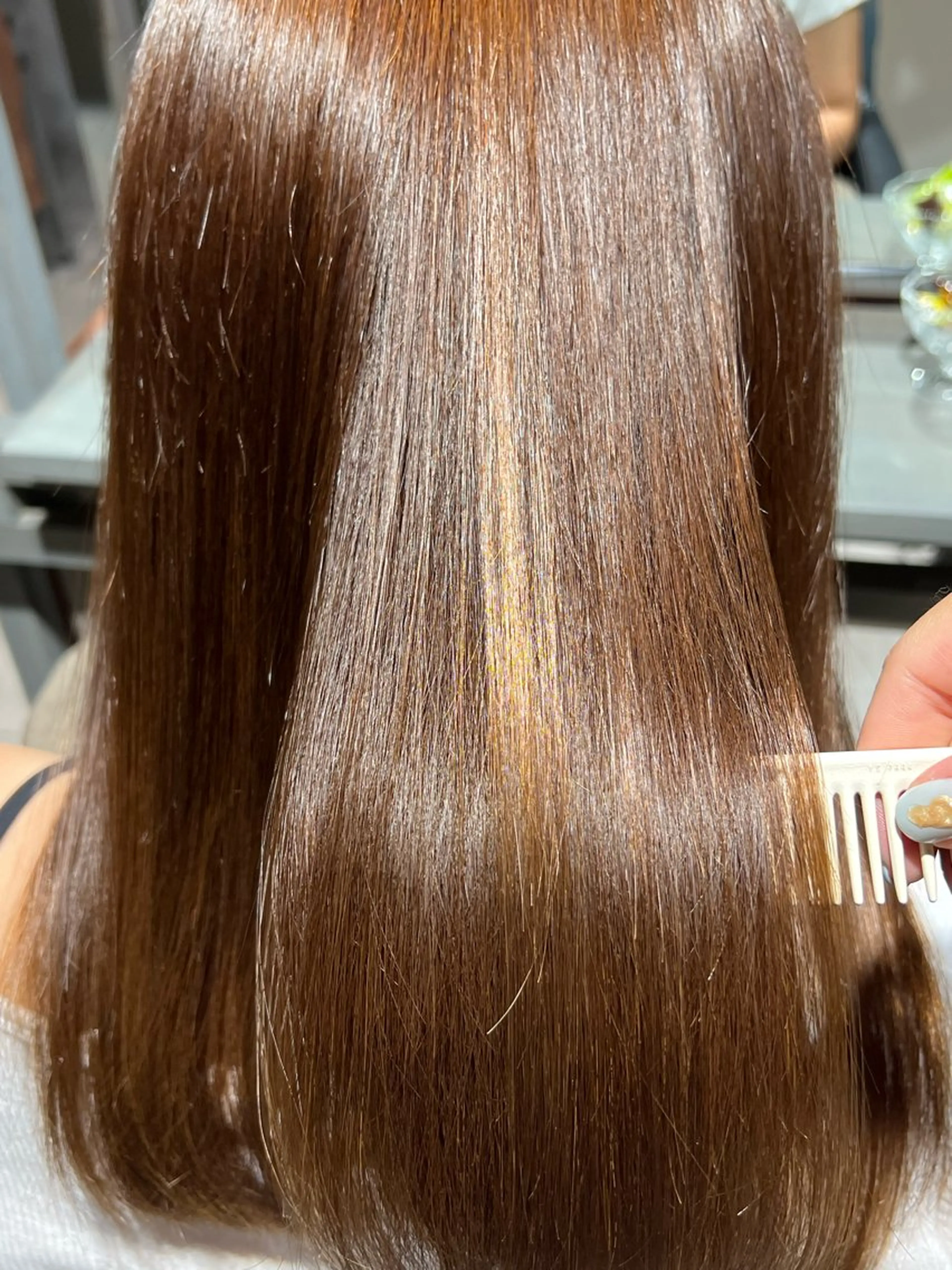 セミロング 髪質改善 トリートメント トリートメント ヘッドスパ ✨髪質改善矯正× ブリーチ✨YU-KIのヘアスタイル