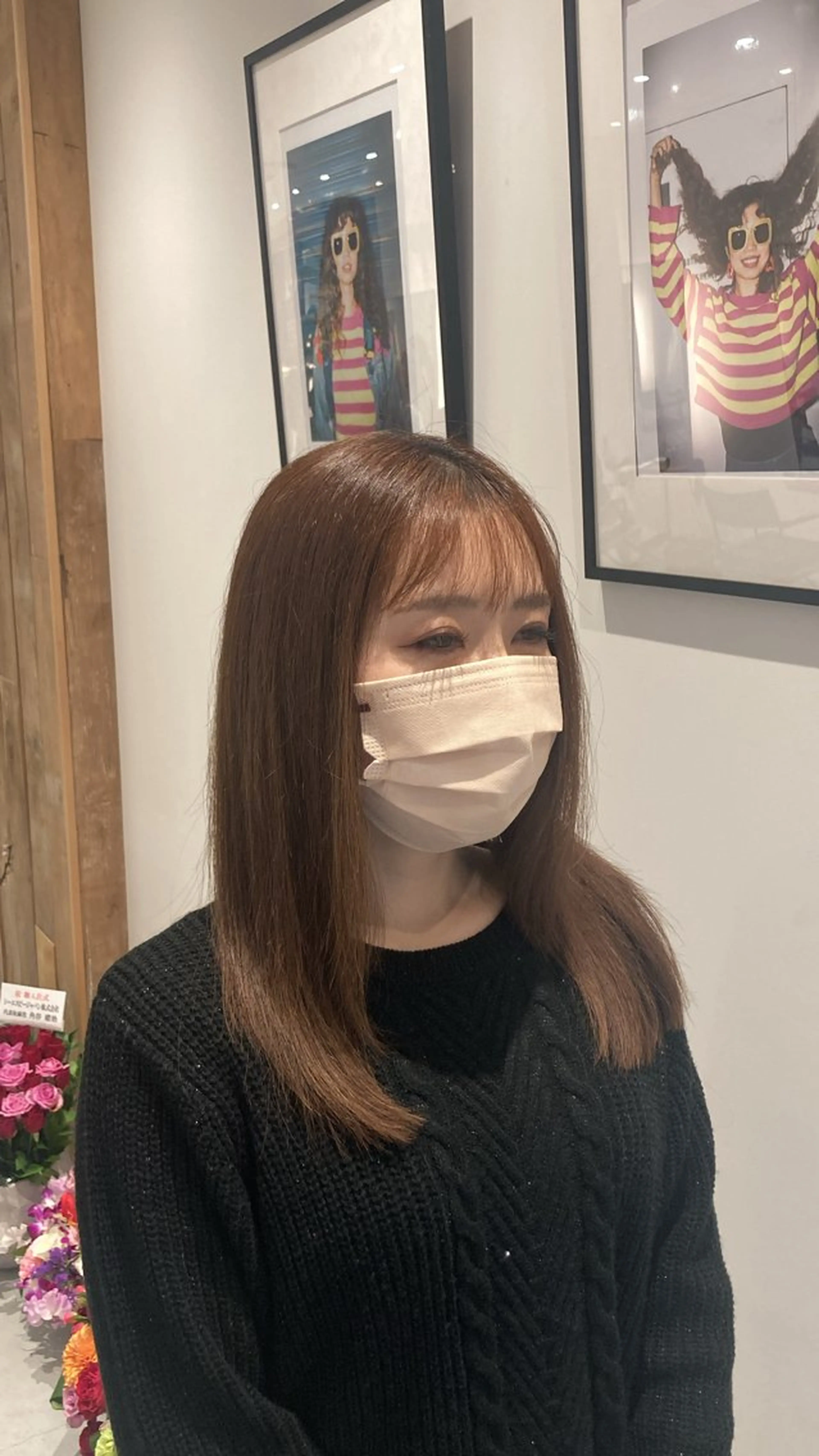 セミロング 久野 紗愛のヘアスタイル