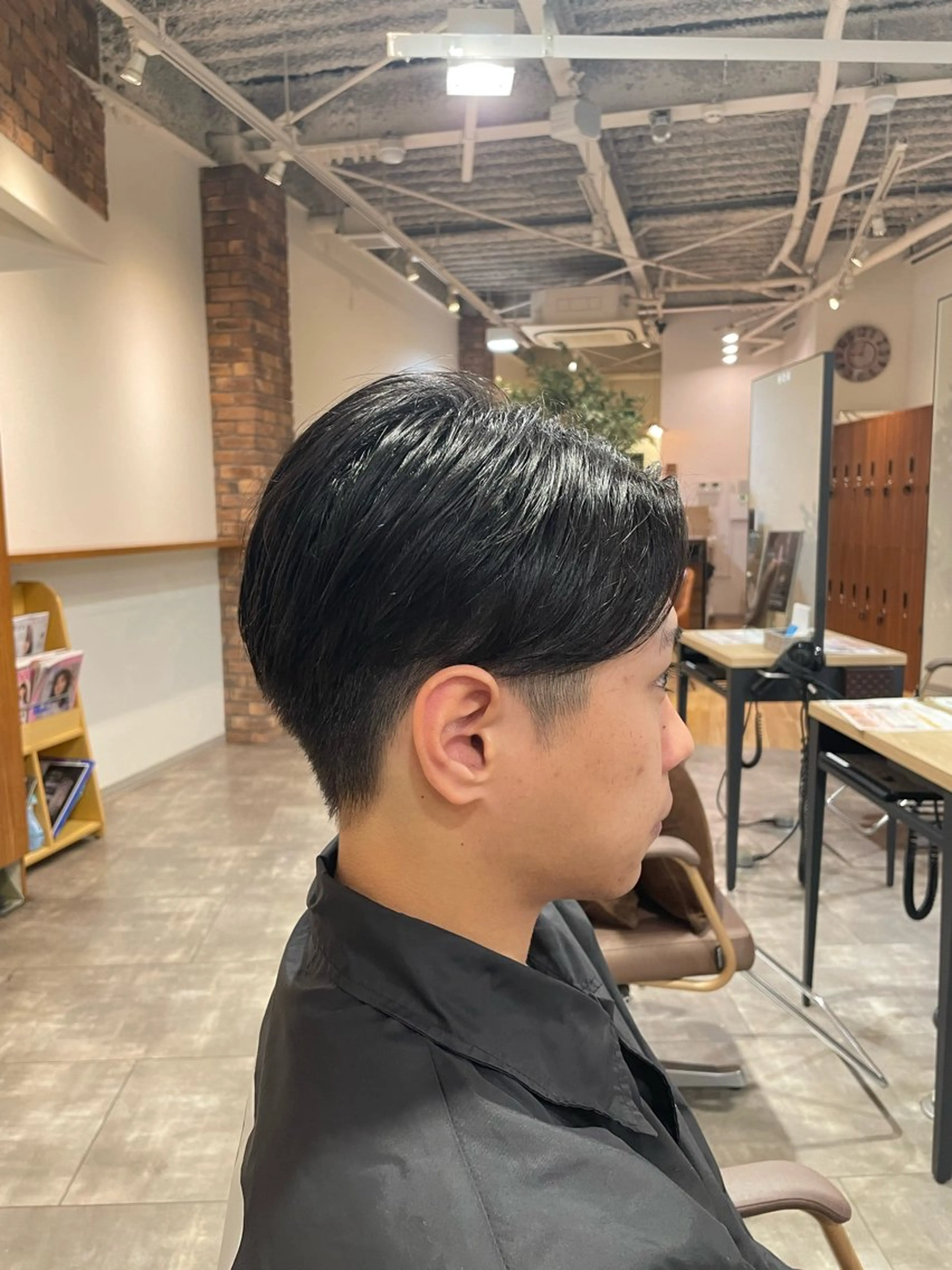 ショート メンズ センターパート 髪質改善/レイヤー /ボブ/中村莞太朗のヘアスタイル