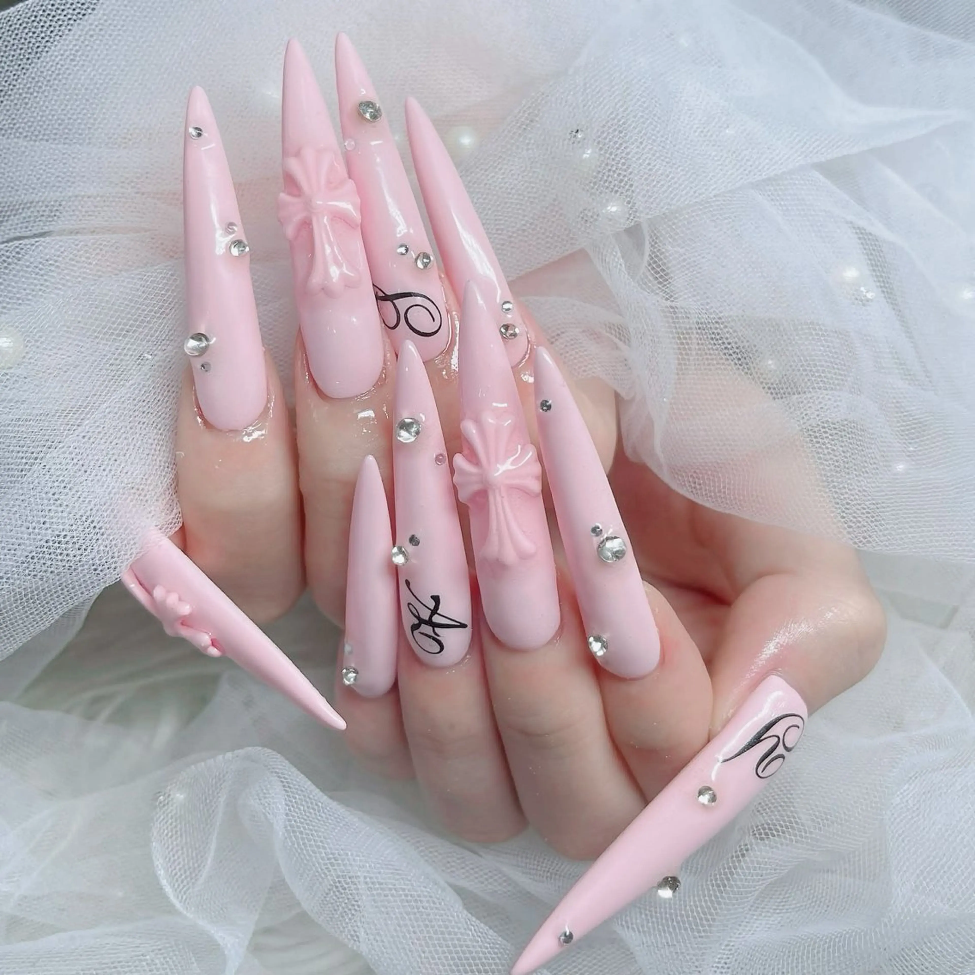 ネイル フットネイル フレンチネイル グラデーション 韓国ネイル ロングネイル ハンドネイル Hani Nail Salonのネイルデザイン