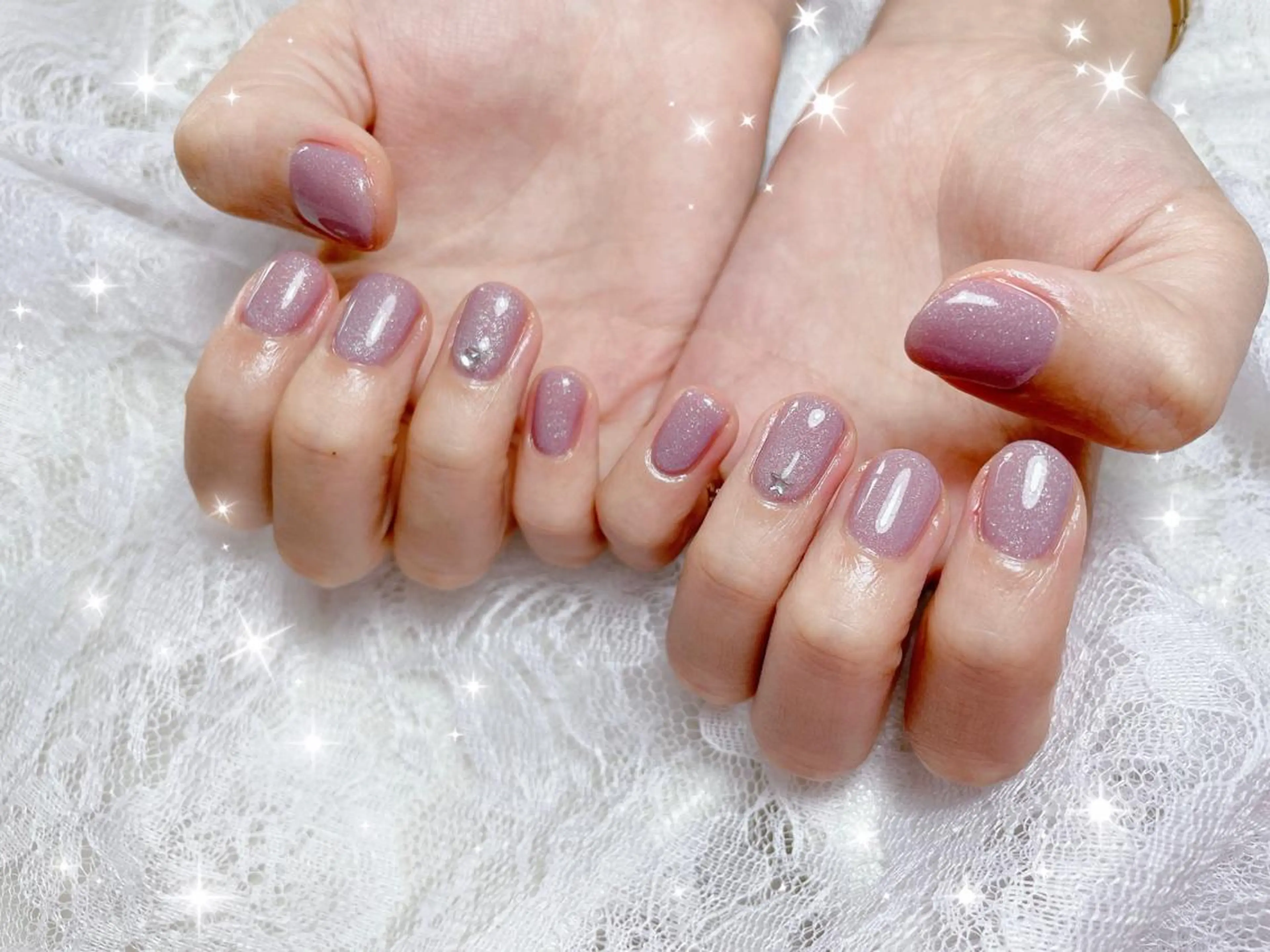 ネイル ワンカラーネイル ハンドネイル FLARE NAIL フレアネイルのネイルデザイン