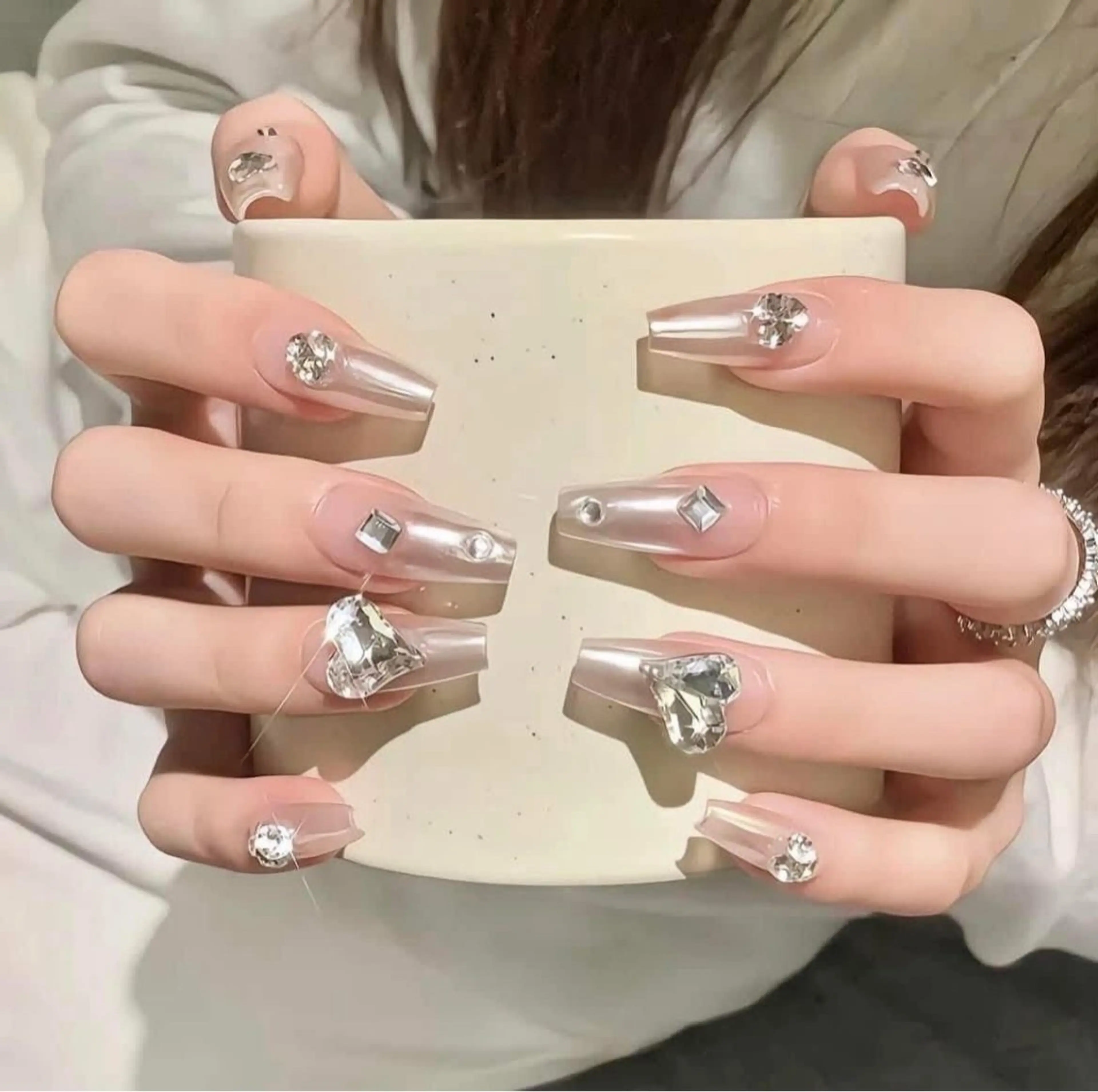 ネイル アートネイル チークネイル 氷ネイル・うるうるネイル 韓国ネイル マグネットネイル ハンドネイル NAILS168 新大久保店のネイルデザイン