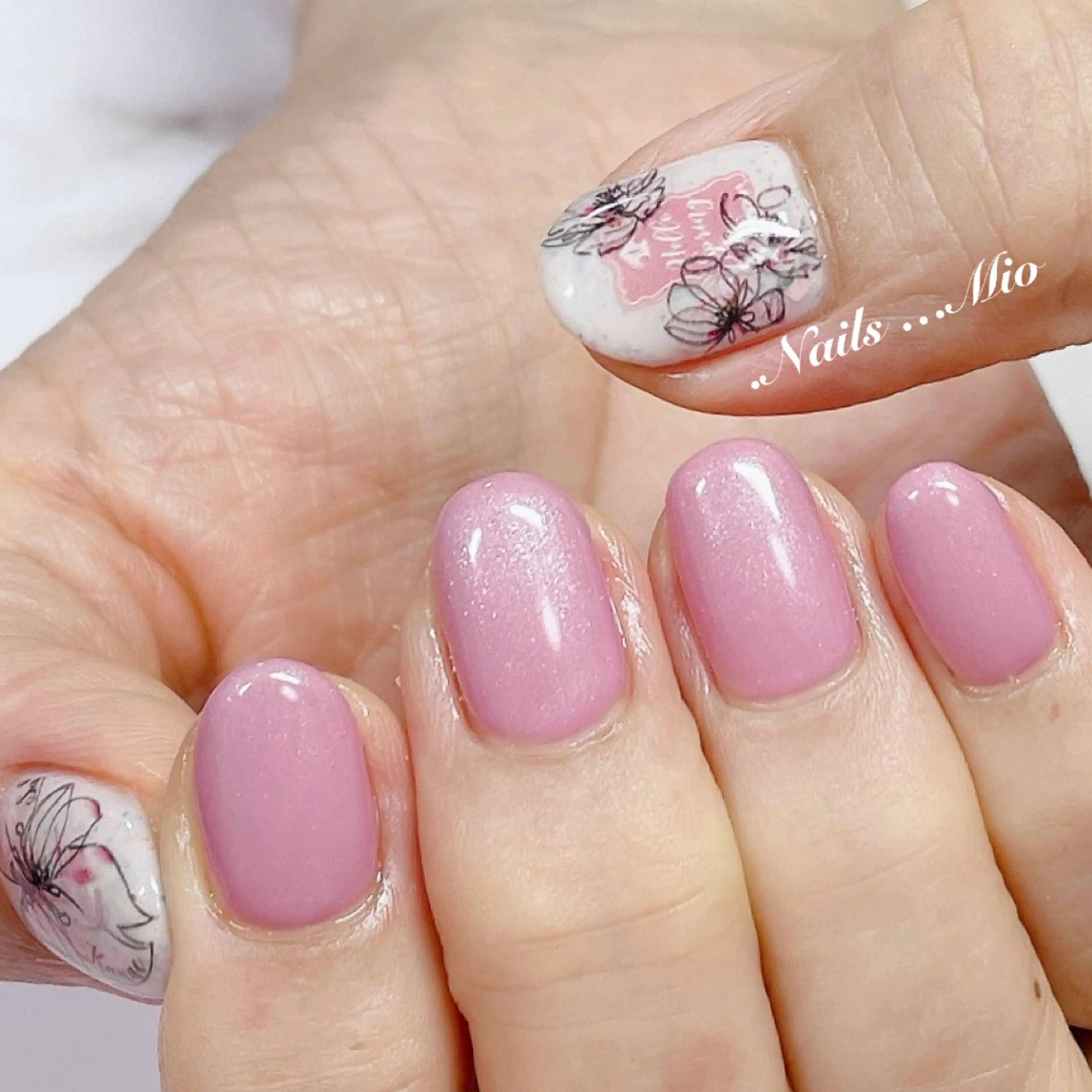 ネイル アートネイル ジェルネイル ワンカラーネイル .Nails Mio 赤羽西ネイルサロンのネイルデザイン