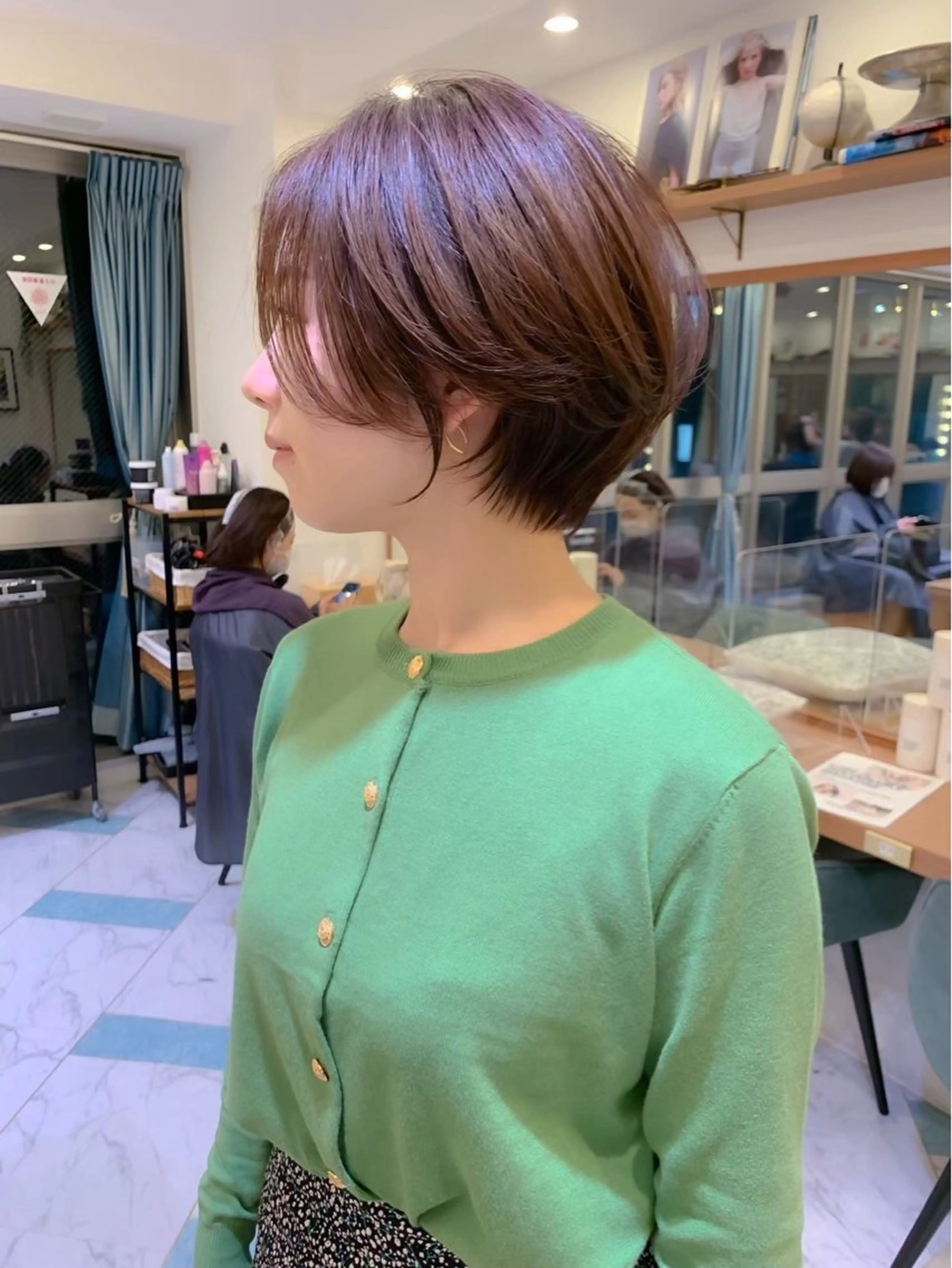 ショート ショートヘア 小顔カット カット ヘアカラー トリートメント ヘッドスパ taiga レイヤー /髪質改善/矯正🌈のヘアスタイル