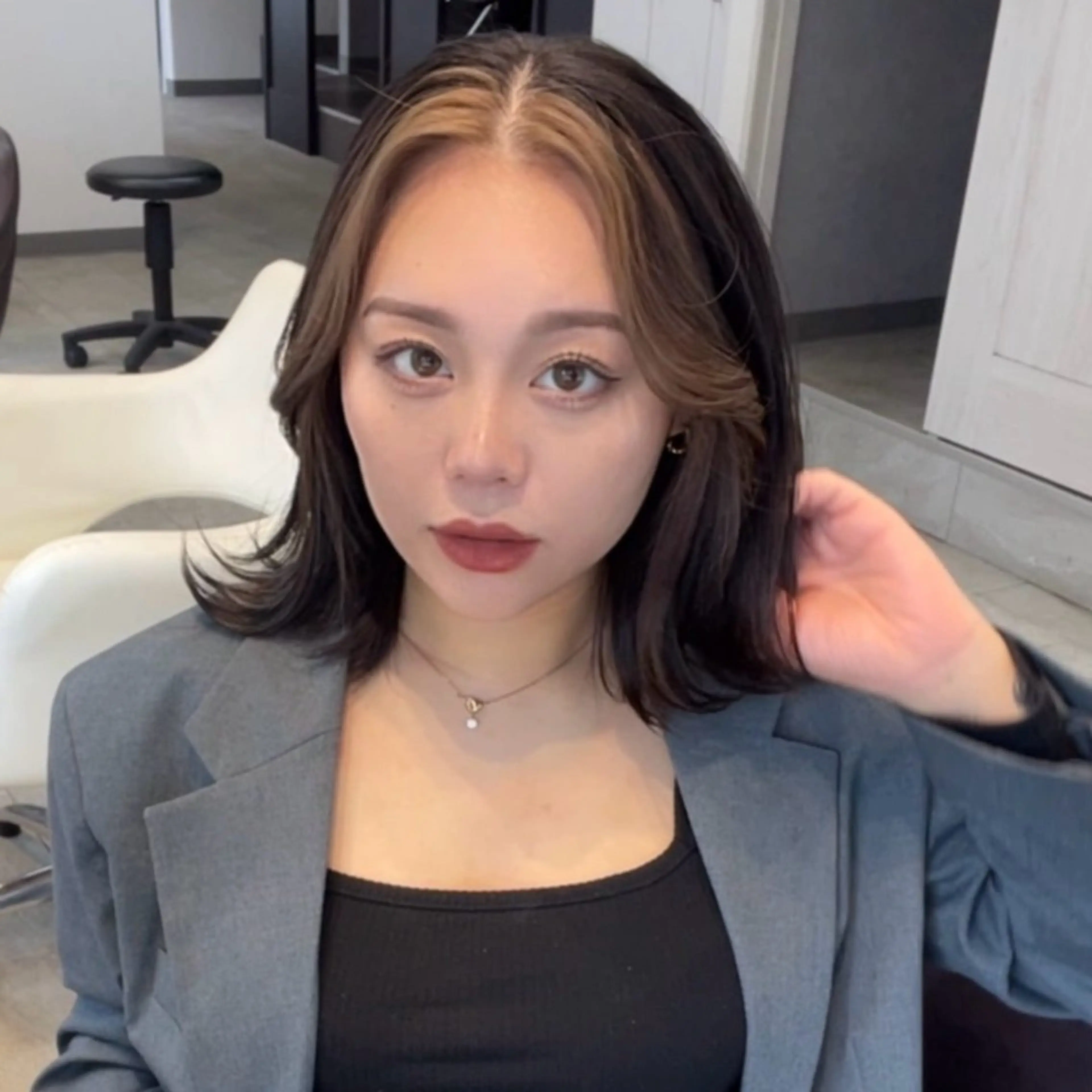 セミロング カラー neaf六本木店所属・ボブ／レイヤーボブ ／松尾のヘアスタイル