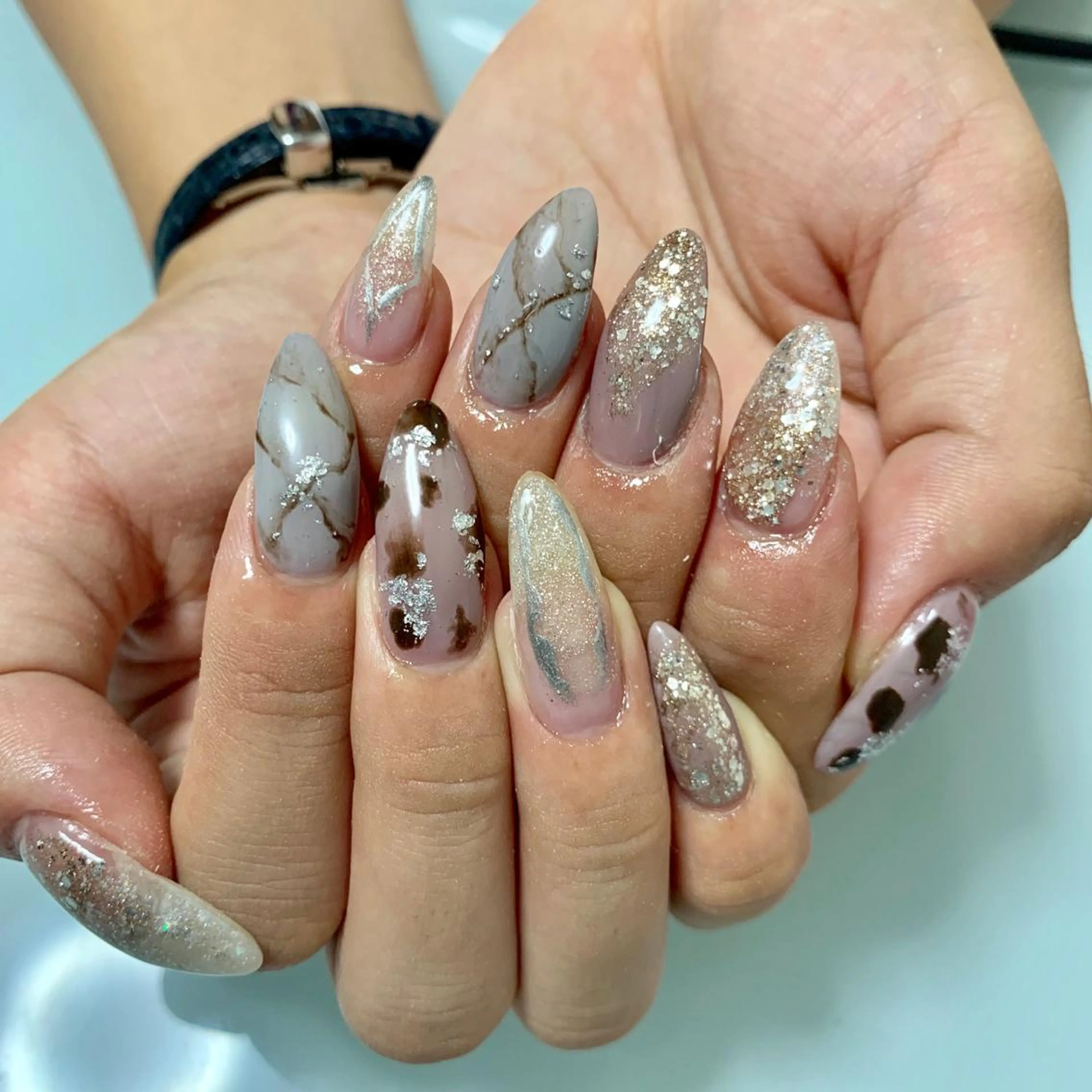 ネイル ハンドネイル 🌙🫧CHARME (RUKA)🦋🫧のネイルデザイン