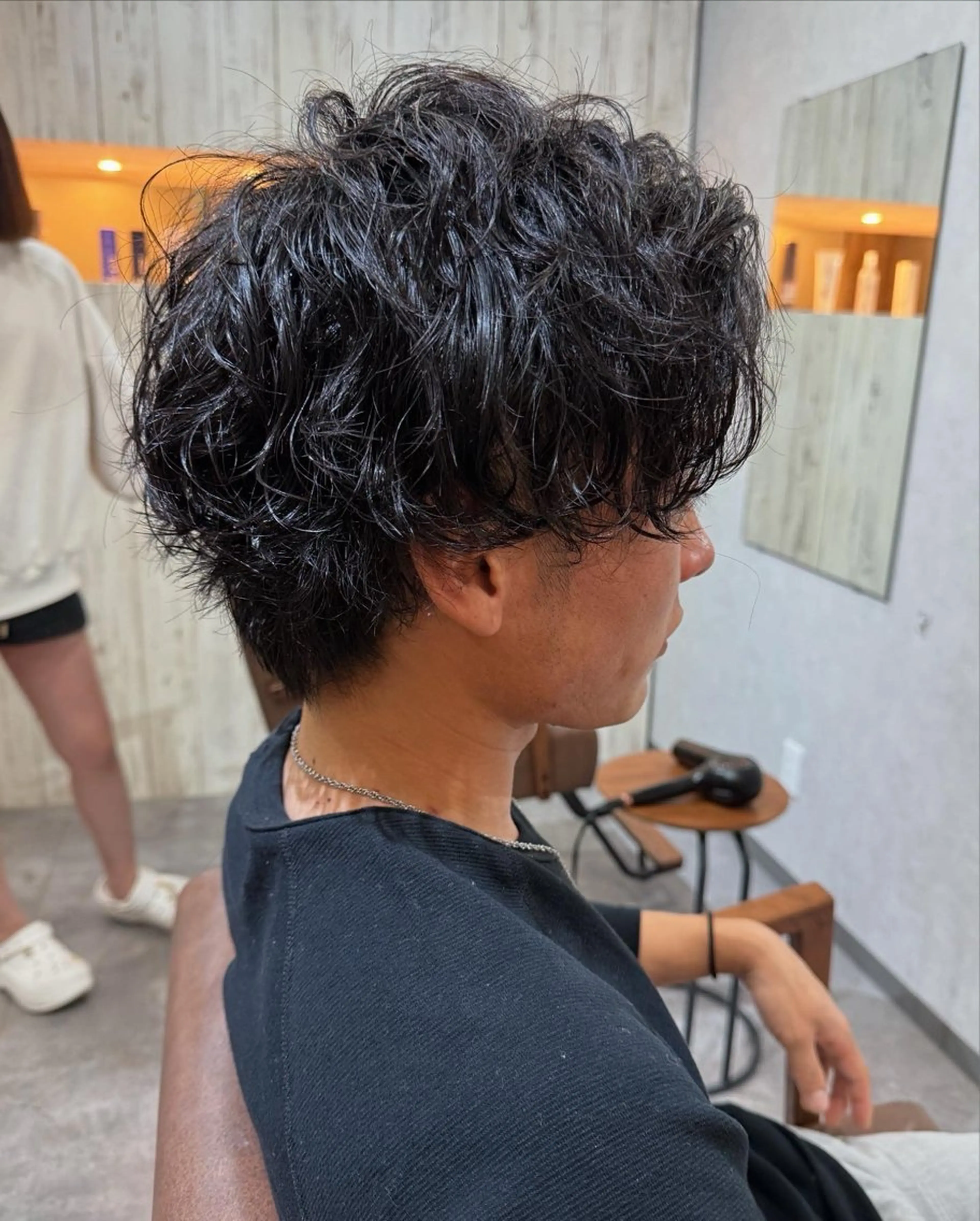 メンズ カット パーマ Bish Yanaのヘアスタイル