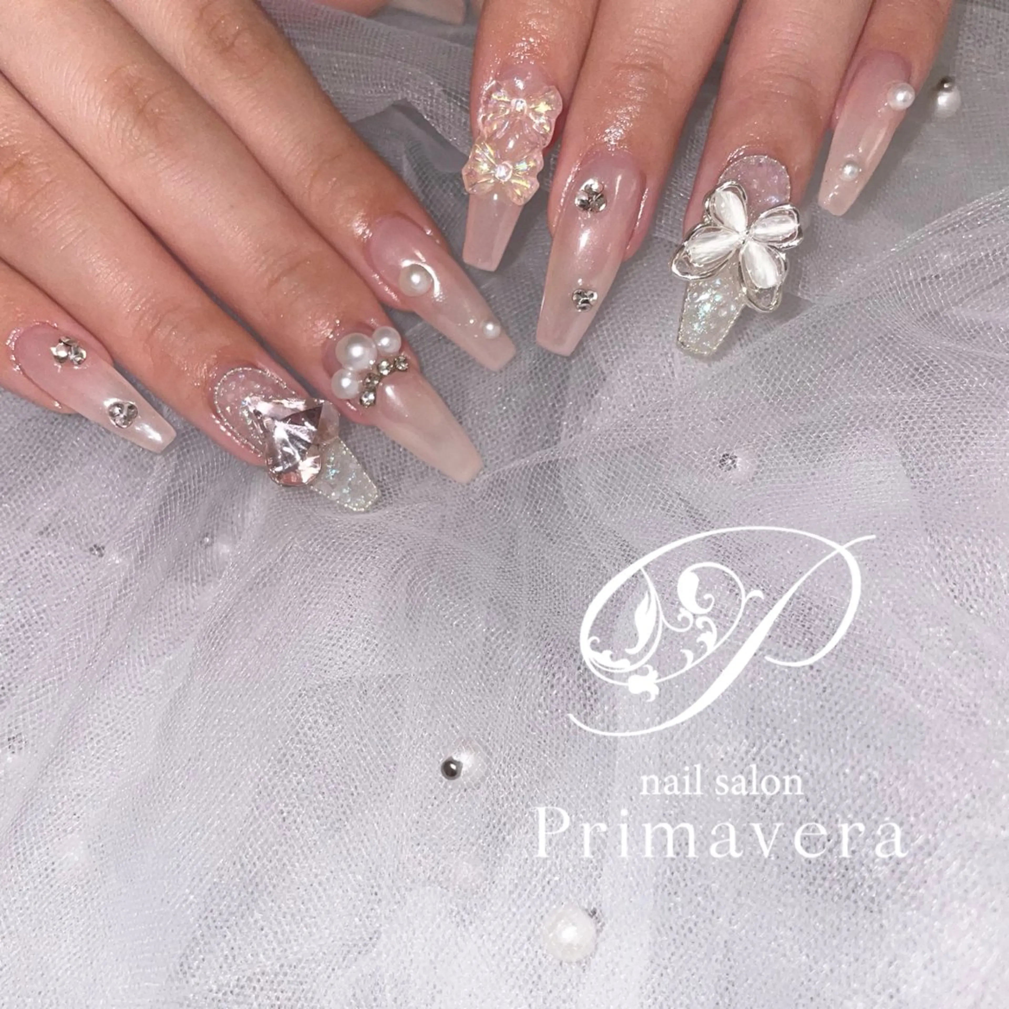 ネイル ショートネイル ハンドネイル Primavera 新横浜🤍美フォルムのネイルデザイン