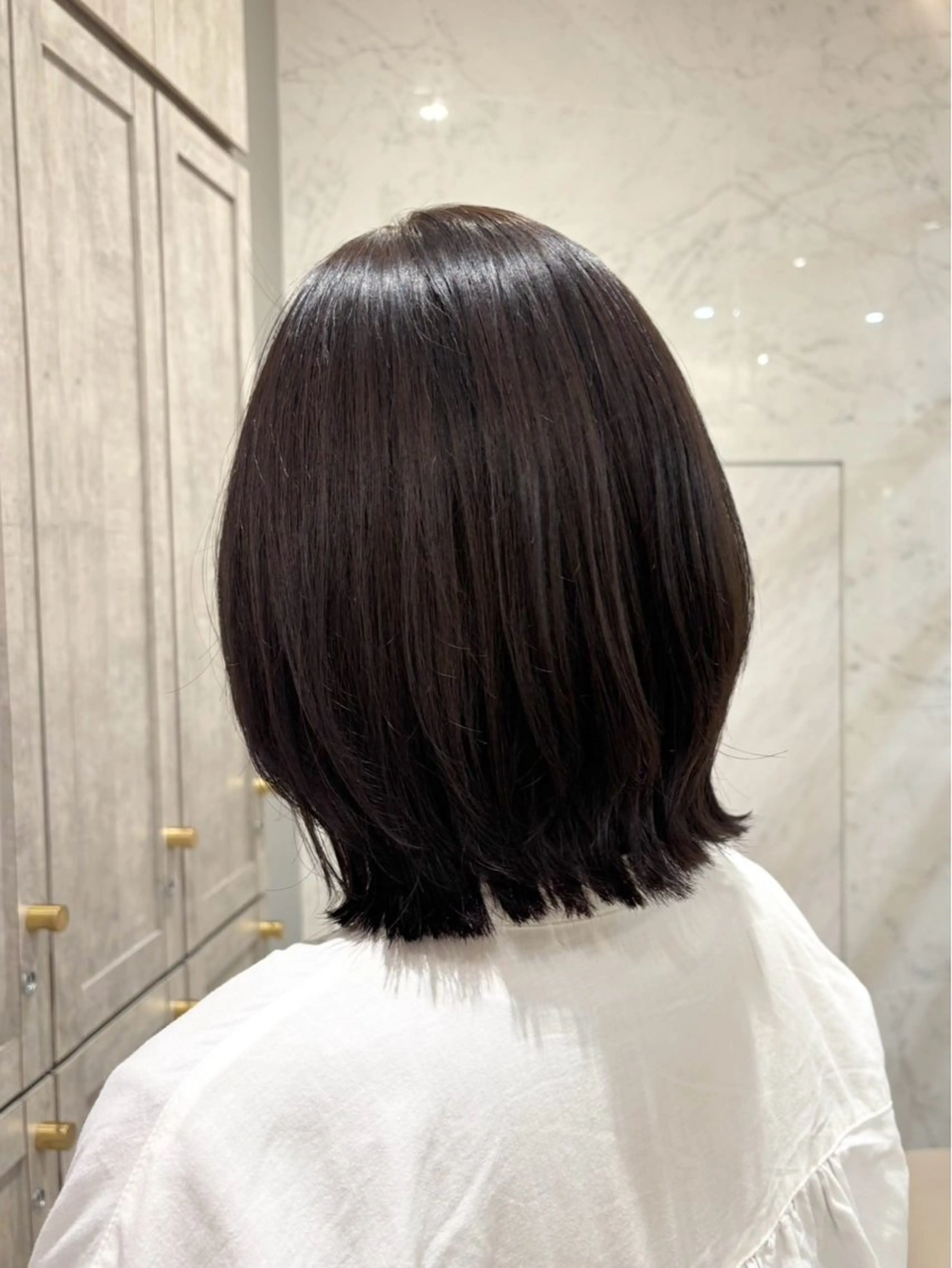 ミディアム カット 透明感カラー/メンズ /レイヤー/中舘春翔のヘアスタイル