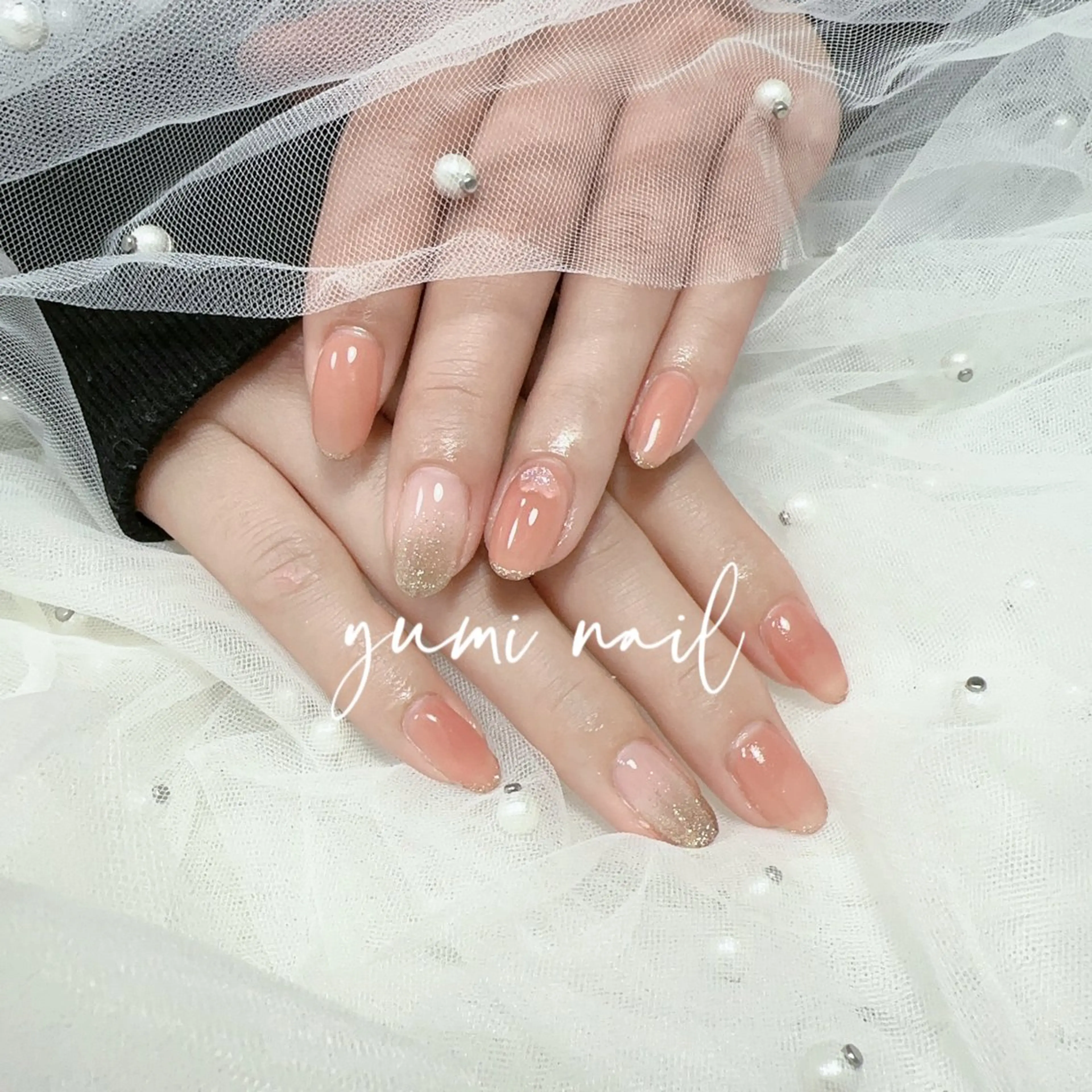 ネイル 𝐲𝐮𝐦𝐢🎀 長さ出しデザイン専門のネイルデザイン