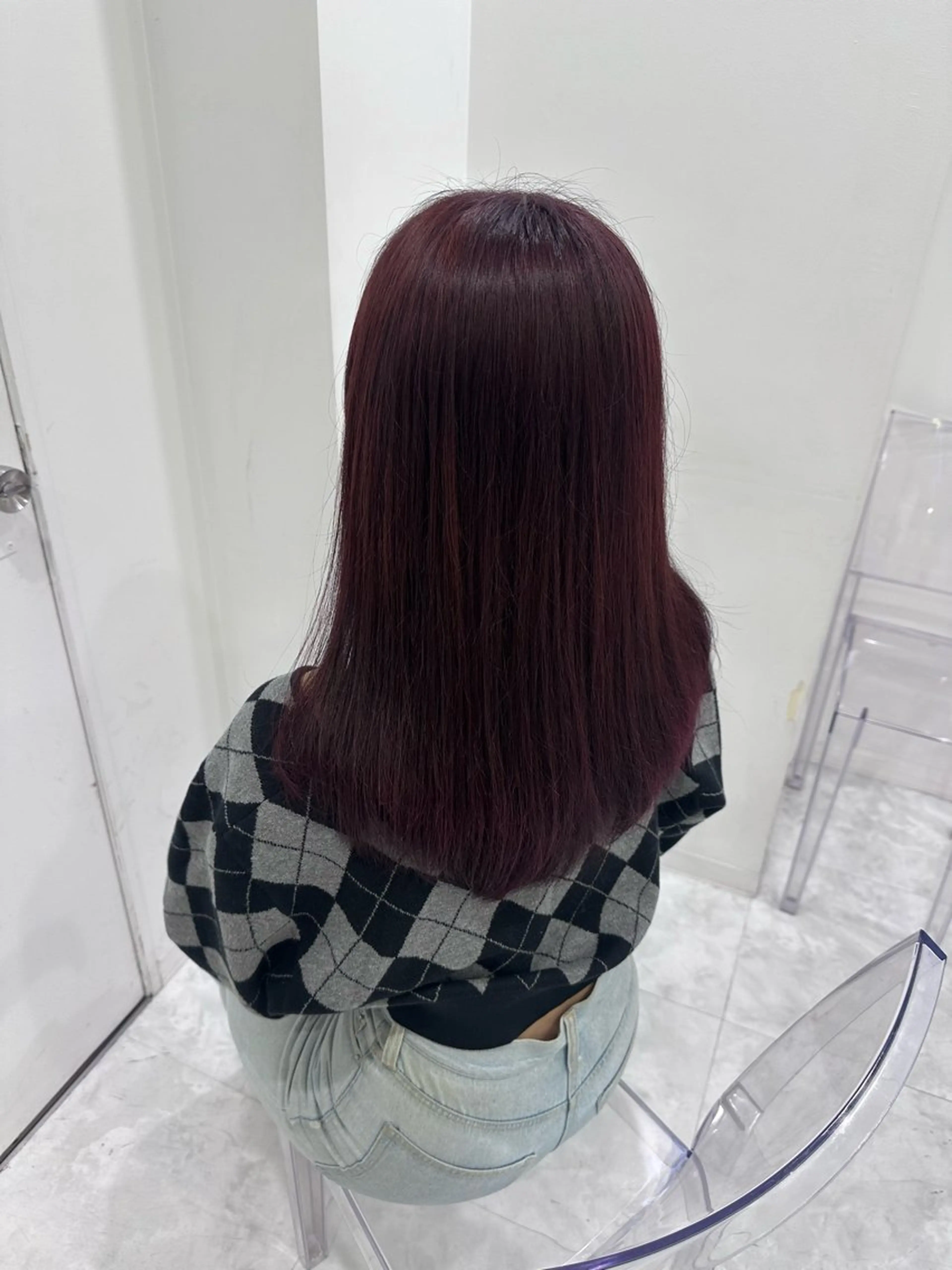 セミロング カラー 髪質改善 ♡ダブルカラー特化♡ miyuのヘアスタイル