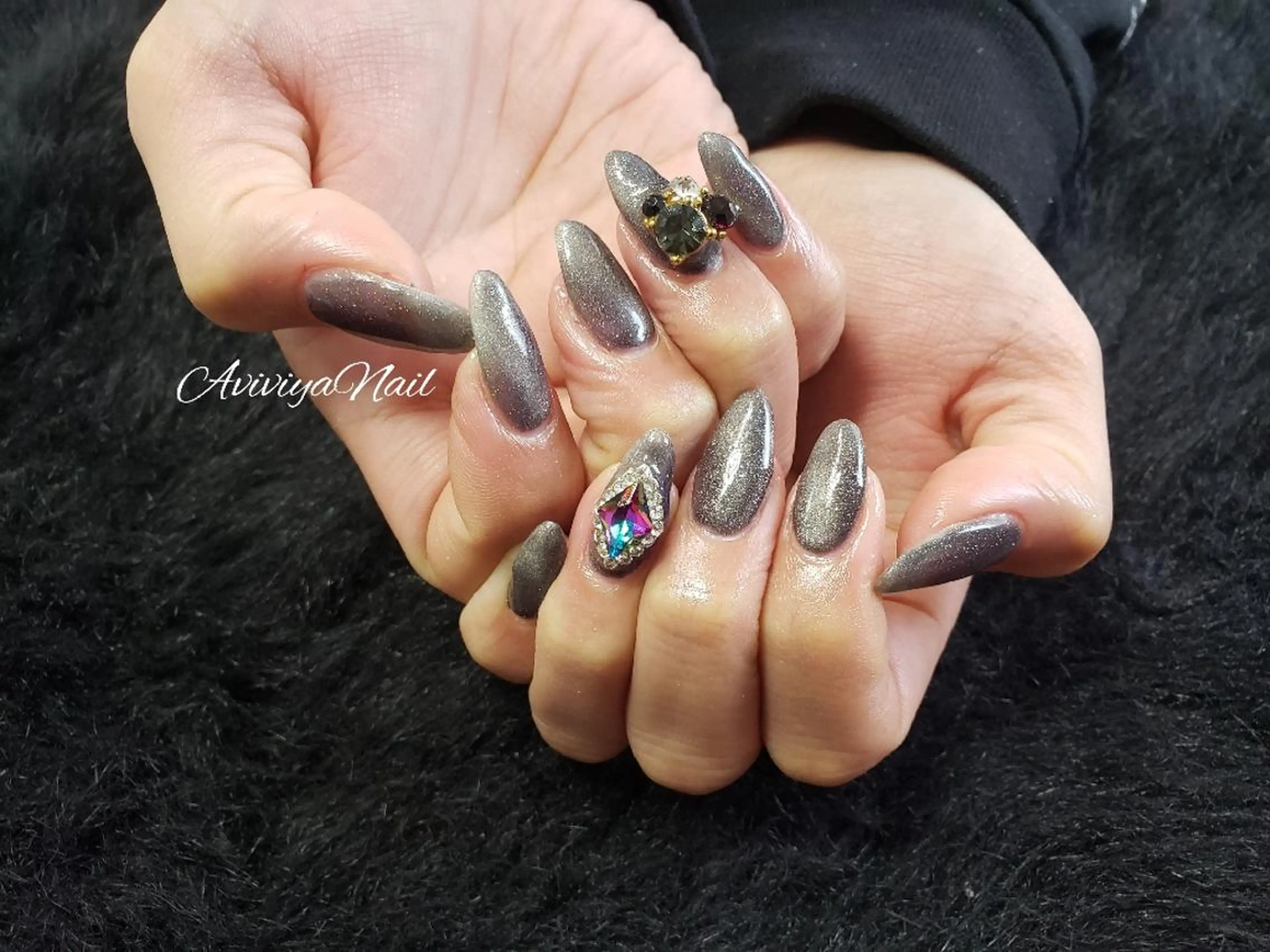 ネイル マグネットネイル kubo ayaのネイルデザイン