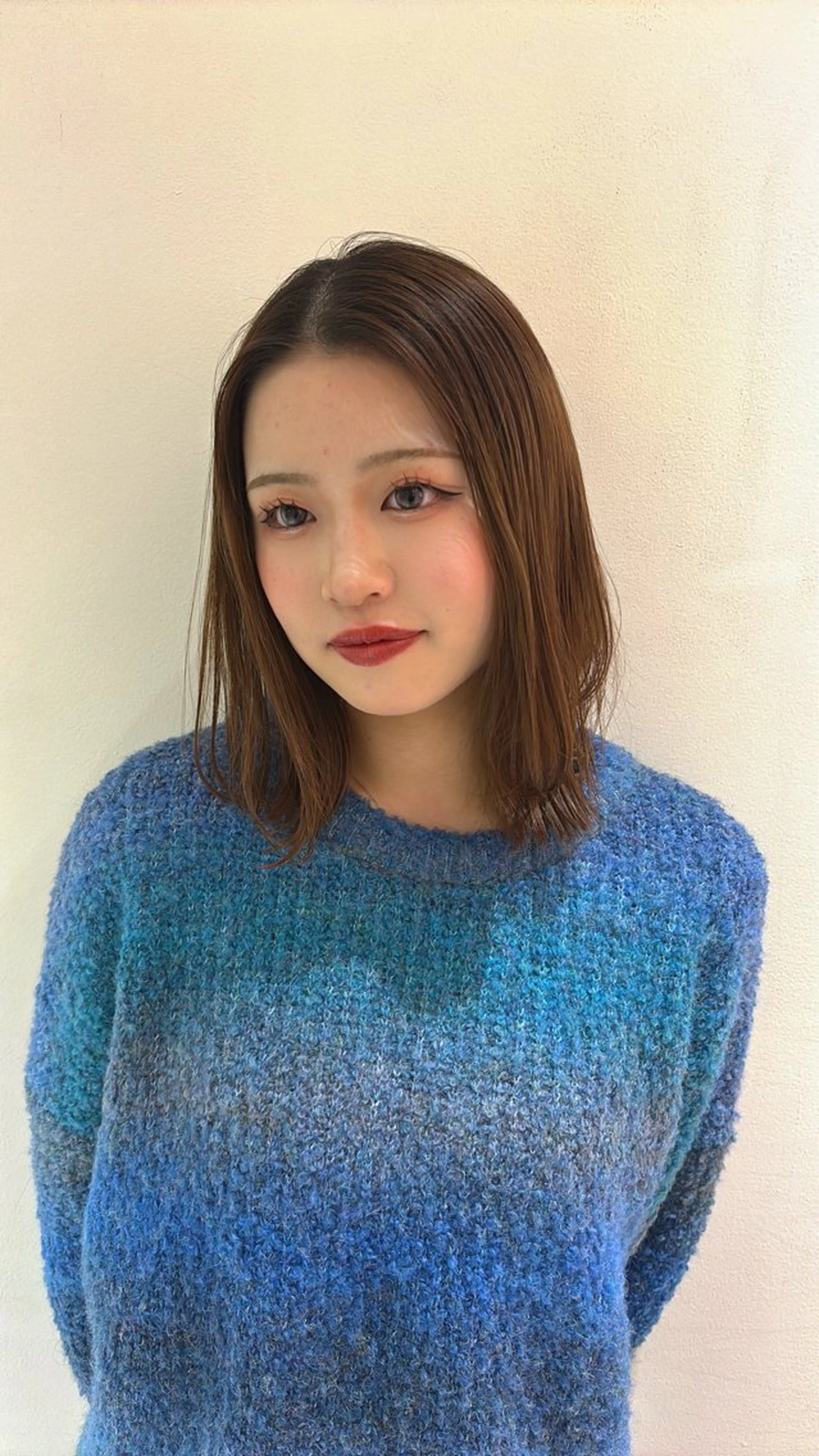 ミディアム カット トリートメント yui🥀/ボブ /ブリーチなしカラーのヘアスタイル