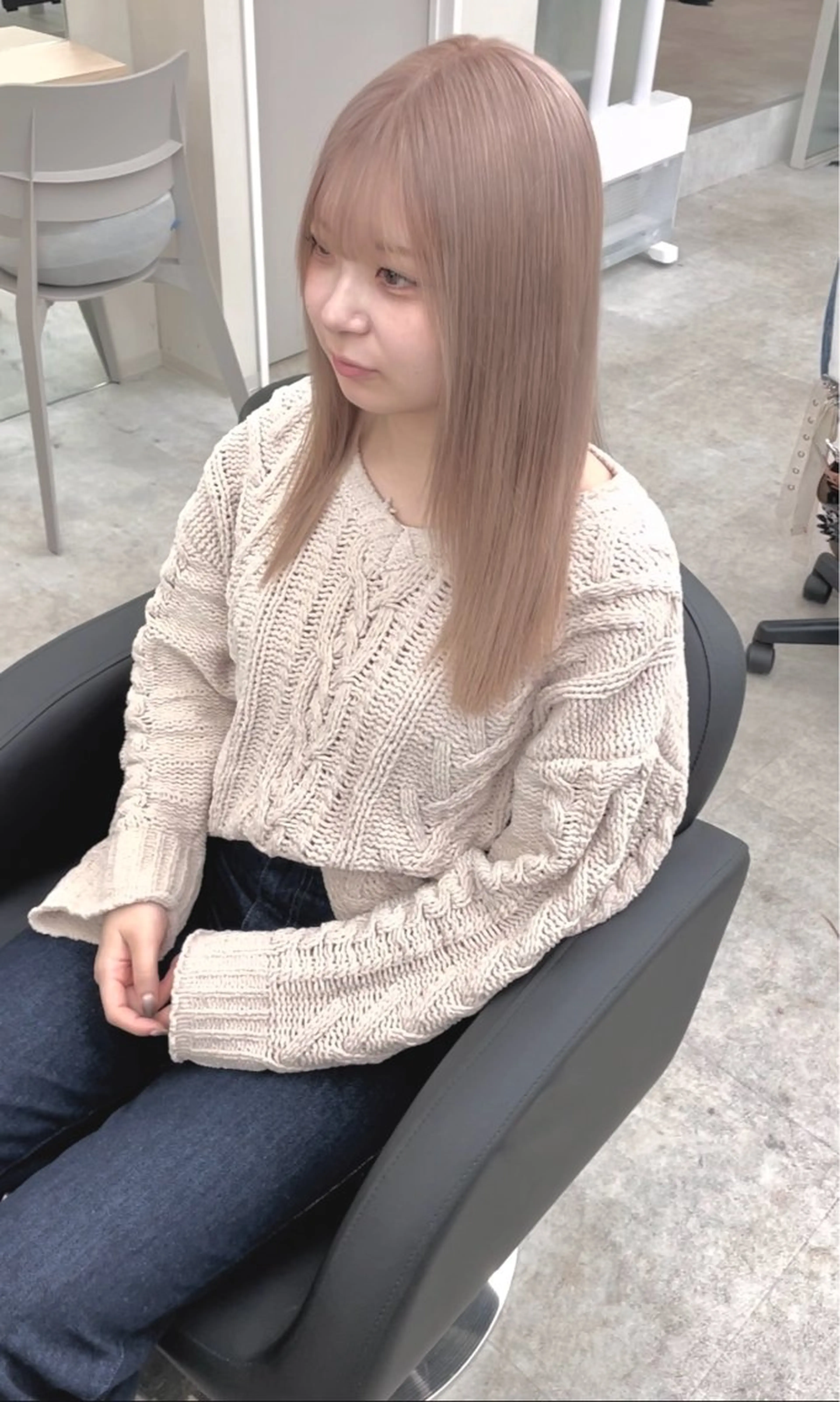 カラー ベージュカラー ミルクティーベージュ ホワイトミルクティーベージュ カット ヘアカラー 『最新ヘア・髪革命』 🐬YUYA🐬のヘアスタイル