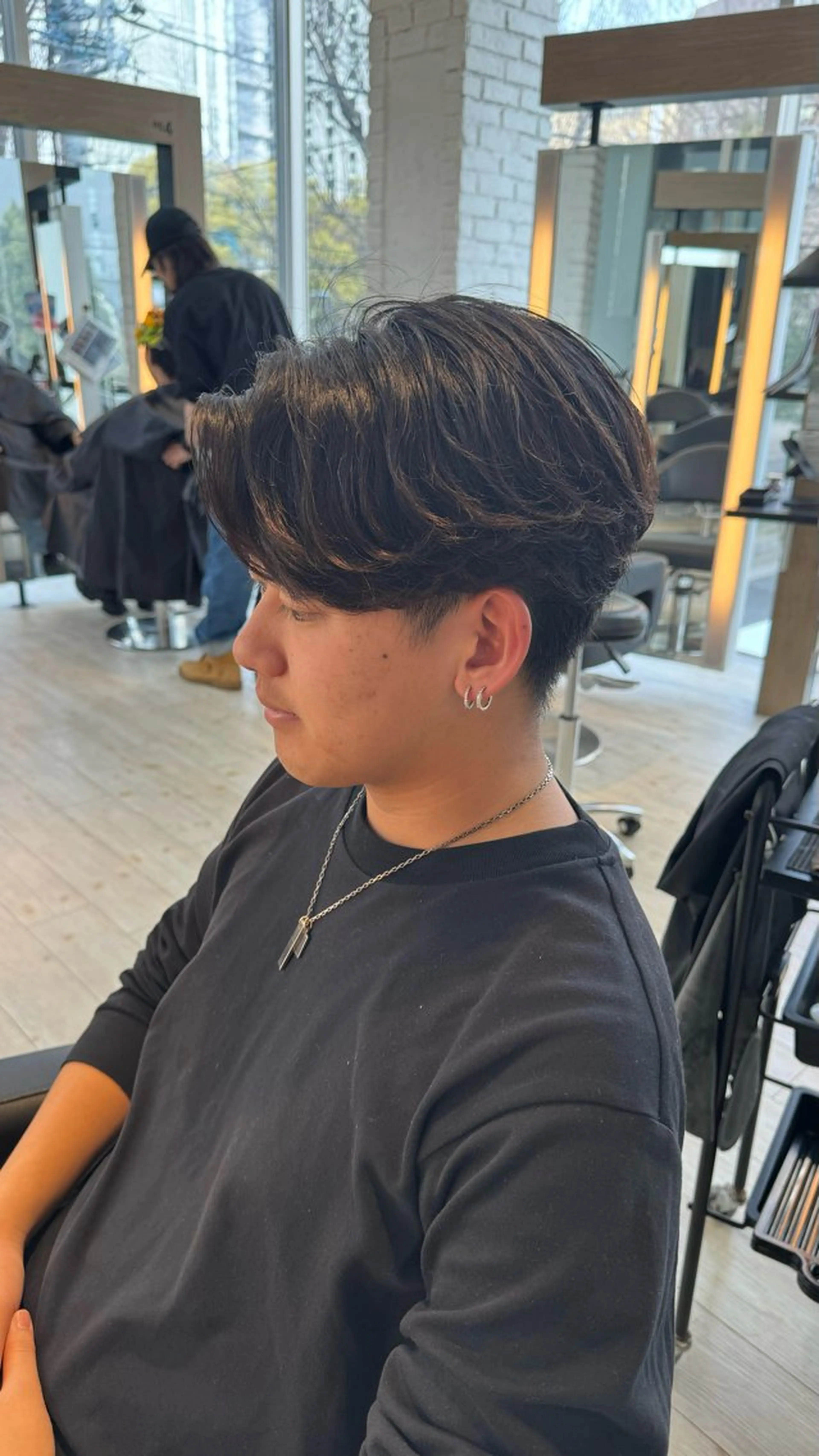 パーマ メンズ カルマパーマ メンズパーマ カット パーマ rinko/メンズ/ ブリーチカラー/栄のヘアスタイル