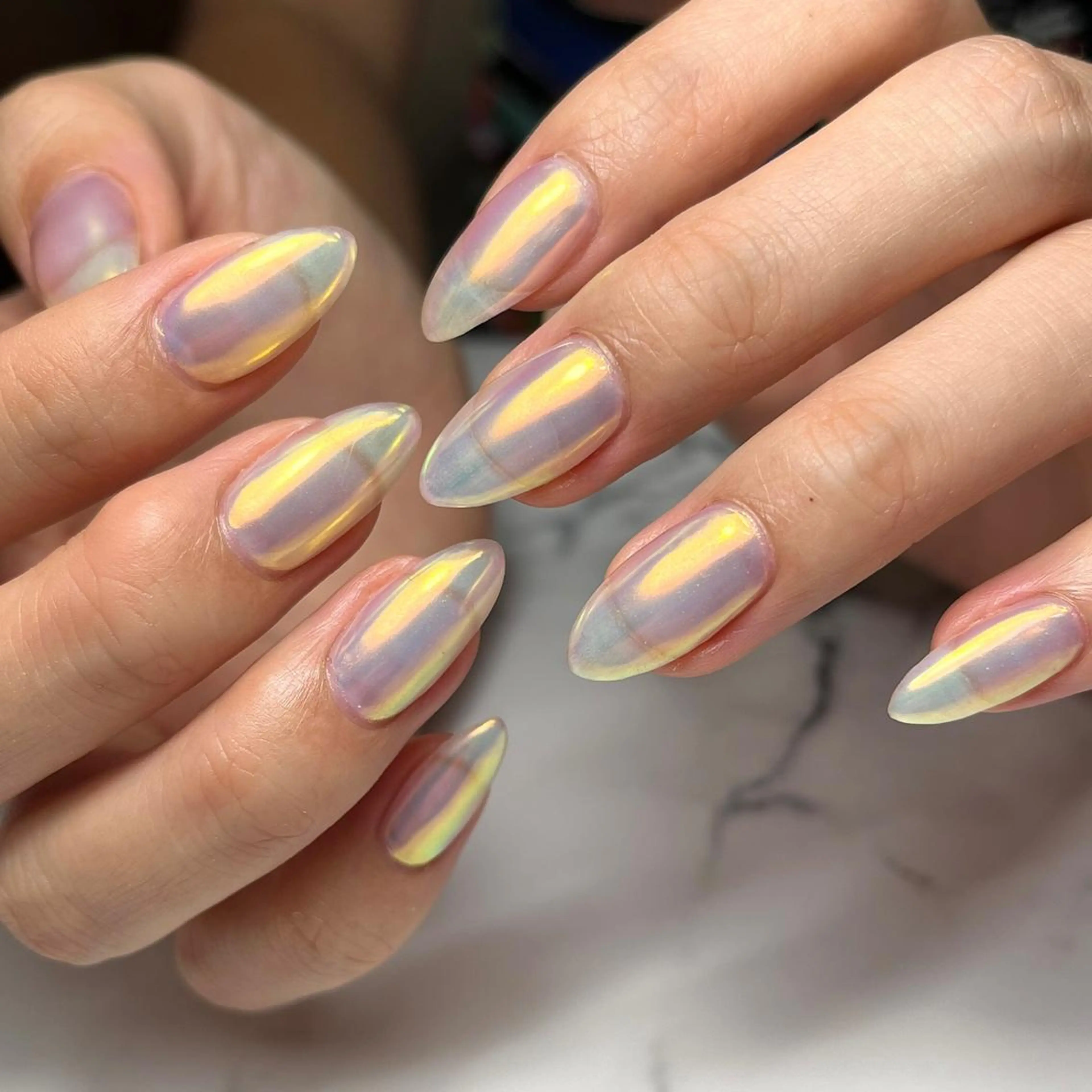 オーロラorミラーネイル(オフなし)⚠メニュー詳細必ずお読み下さい⚠の写真