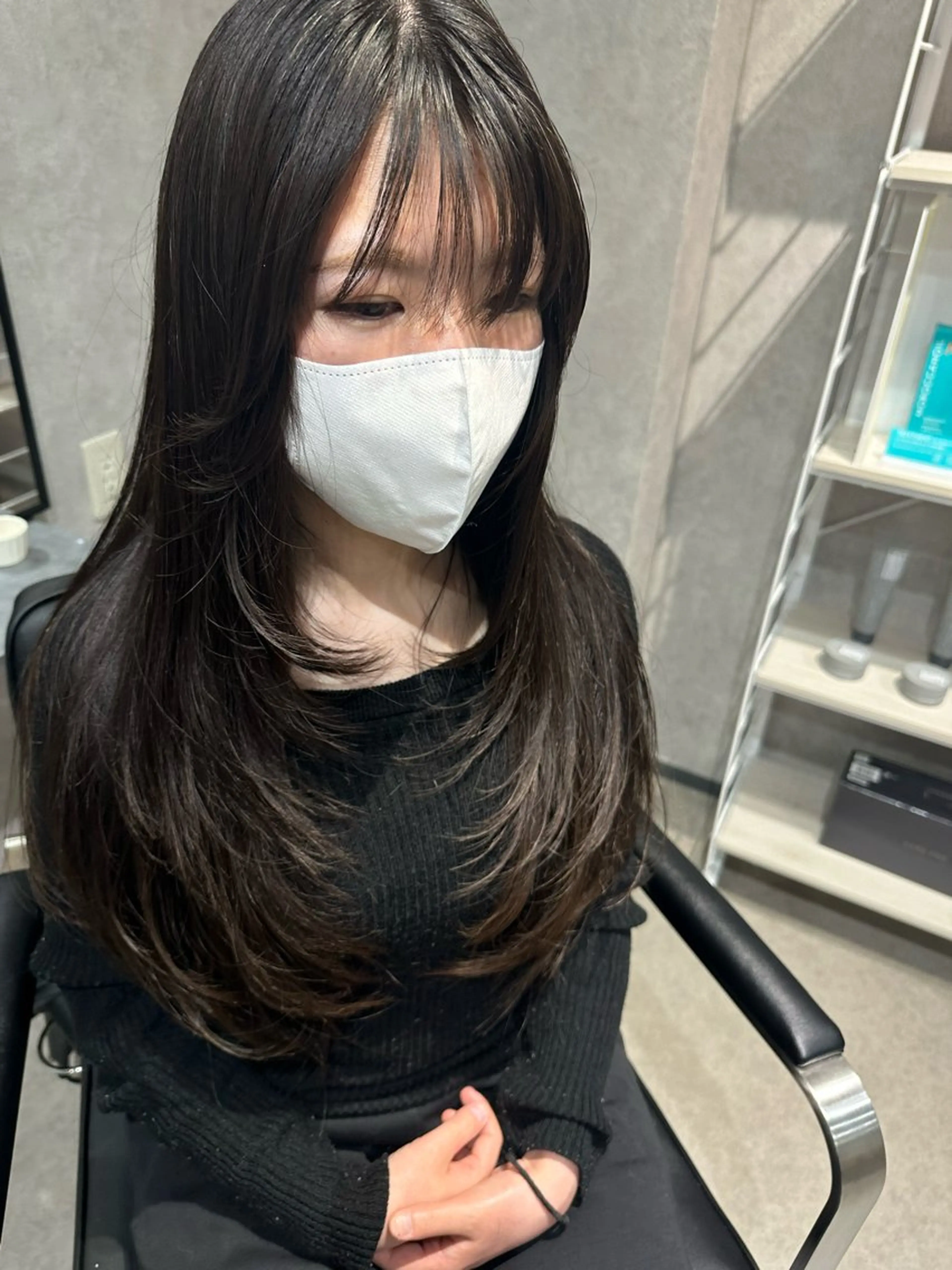 ロング レイヤーカット 森 沙織のヘアスタイル
