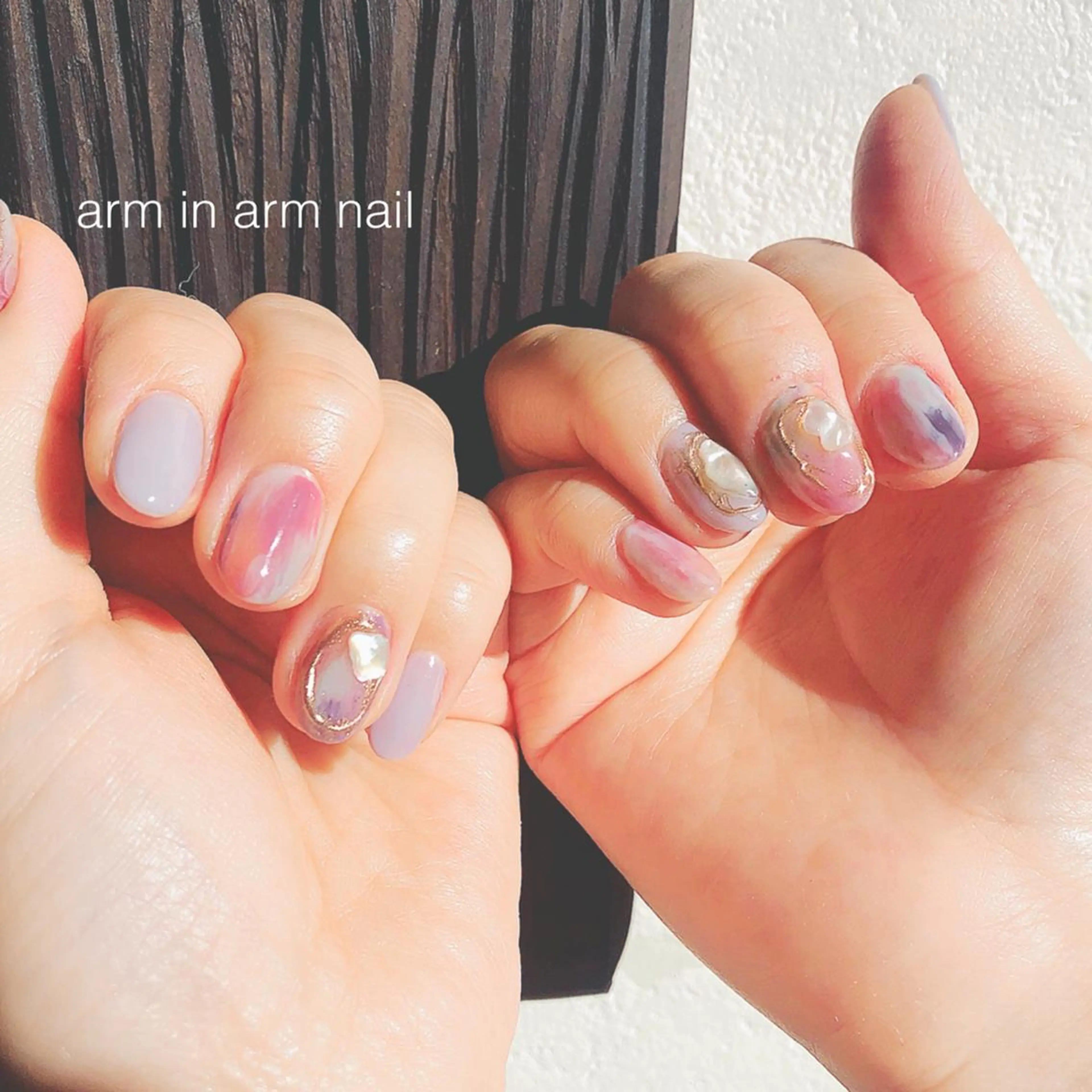 ネイル arm in arm ︎✿Yamamotoのマツエク・マツパデザイン