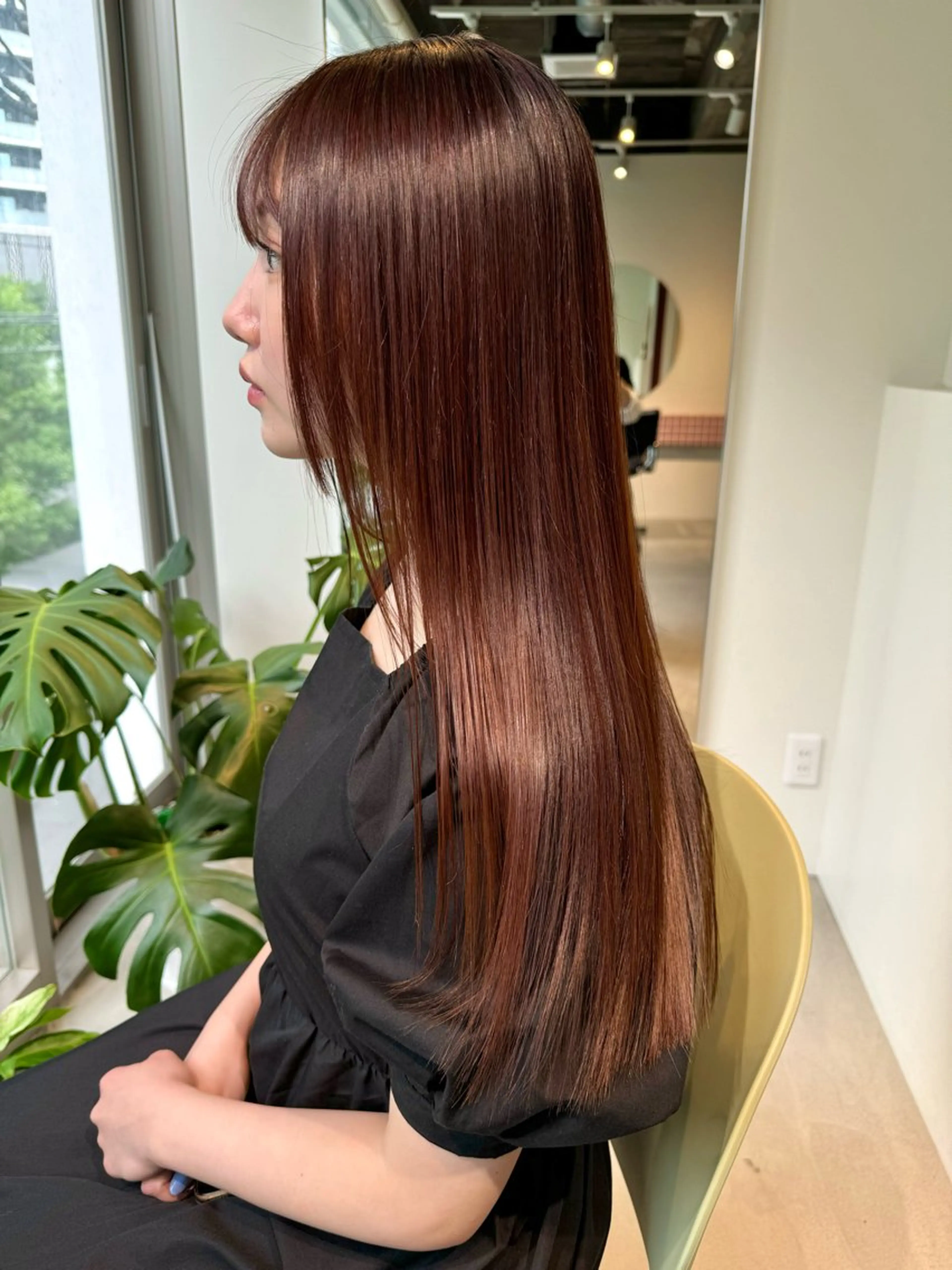 ロング アッシュ ボブ 髪質改善 レイヤーカット ロング 髪質改善マスター 長尾勇弥/梅田中津のヘアスタイル