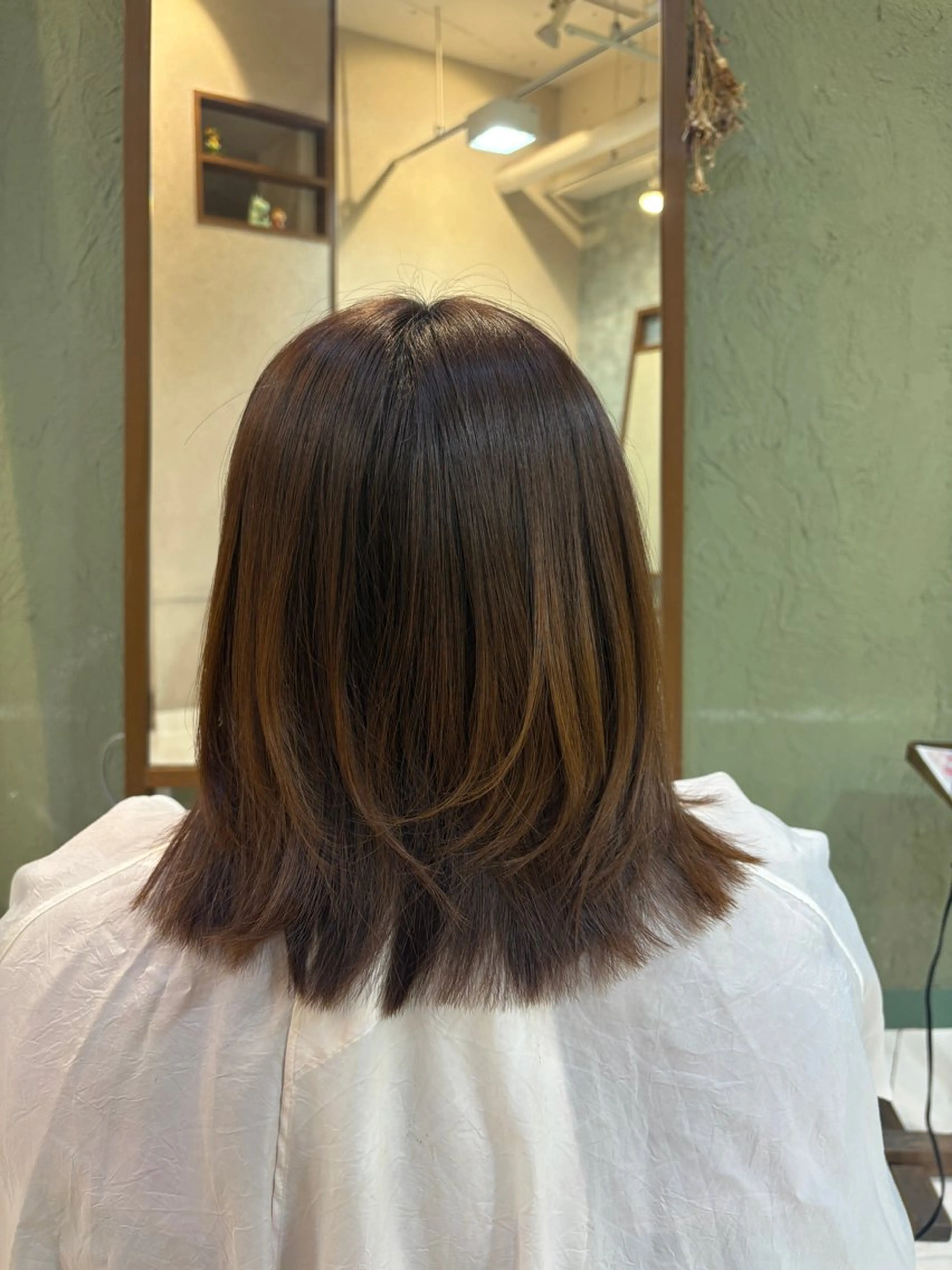 ミディアム どうめん ゆきのヘアスタイル