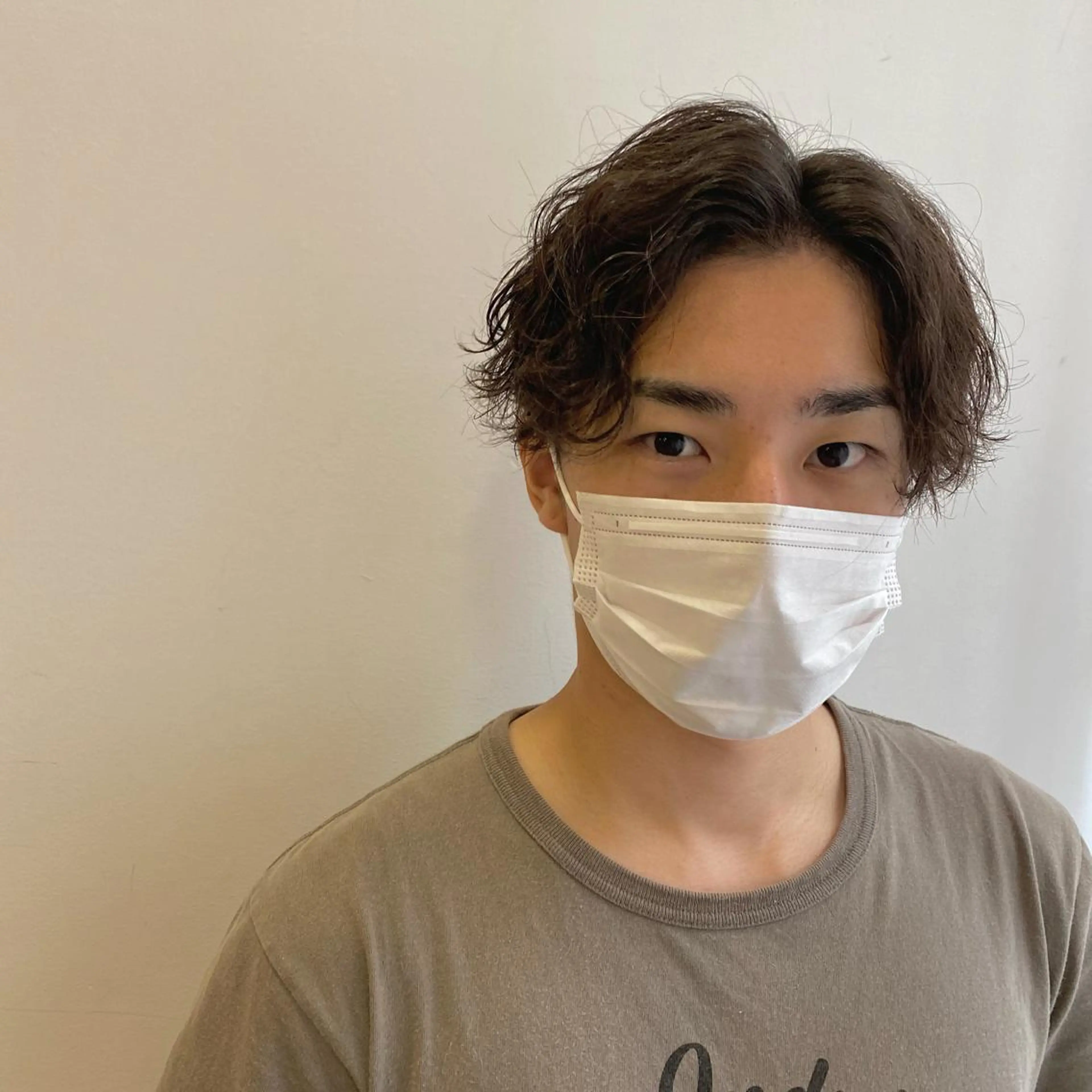 パーマ メンズ 栗田 大輝のヘアスタイル