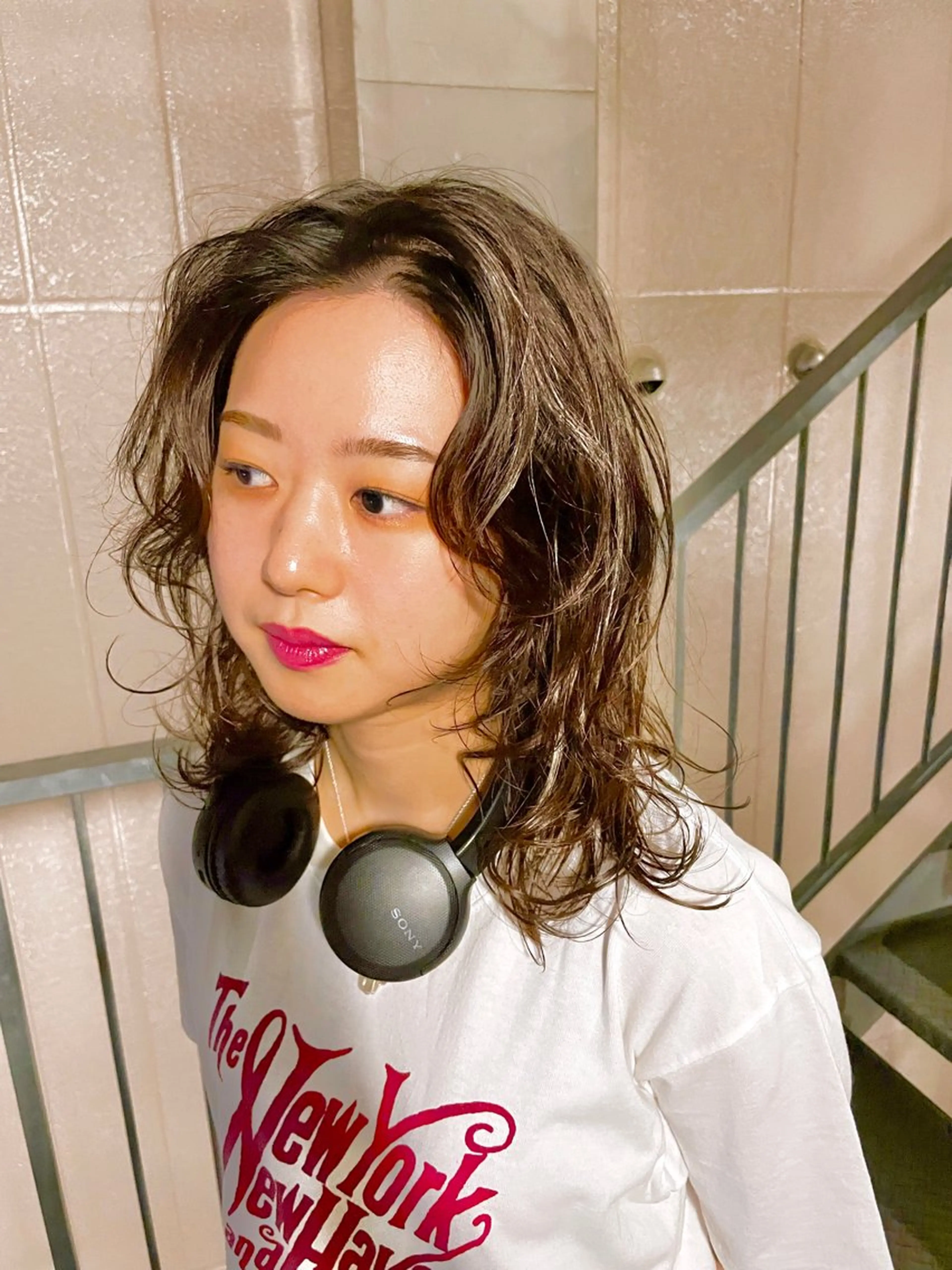 ミディアム カラー パーマ カット パーマ SEIRA♡レイヤー /ショート得意のヘアスタイル