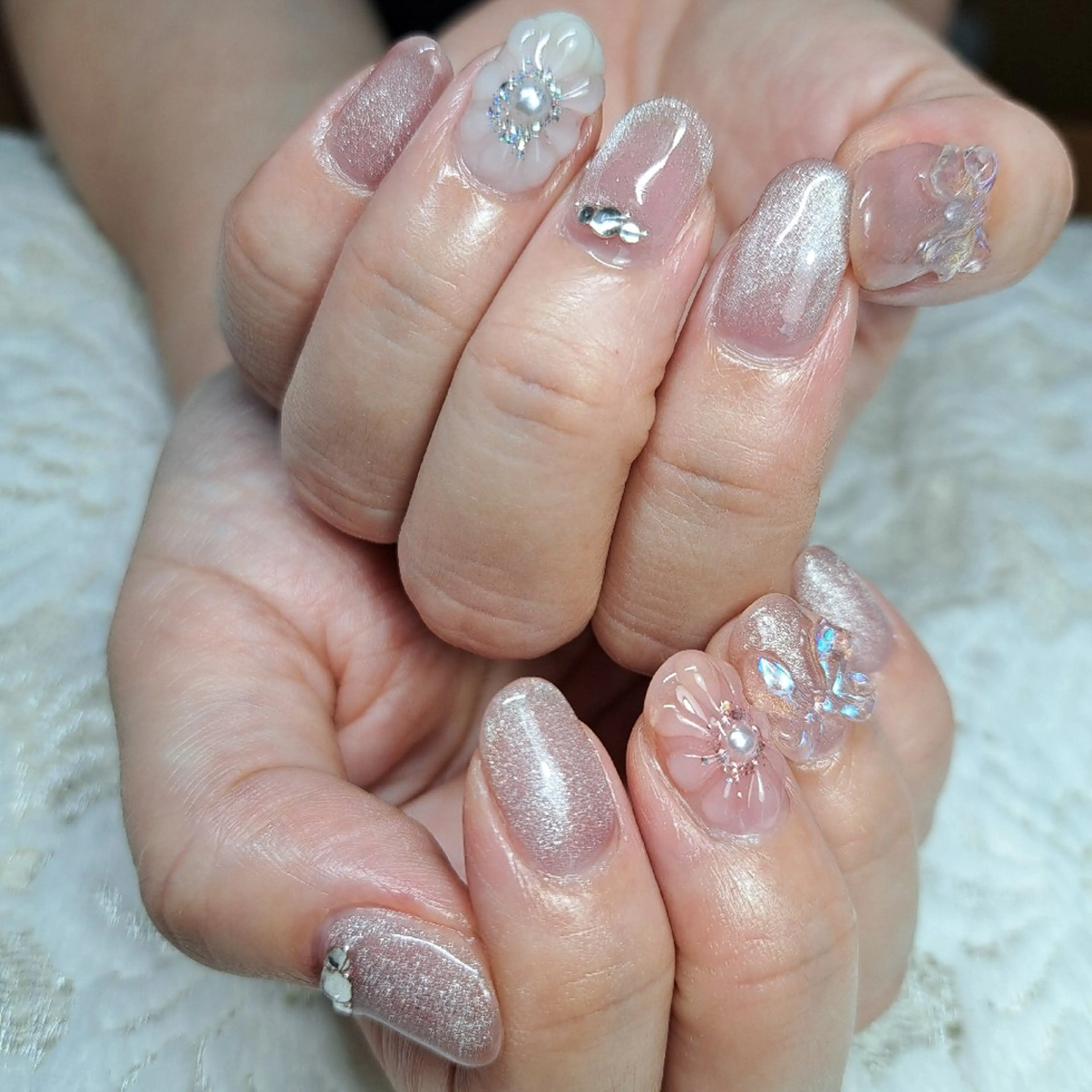 ネイル フラワーネイル 持ち込み ぷっくりネイル HAYASHI  Nのネイルデザイン