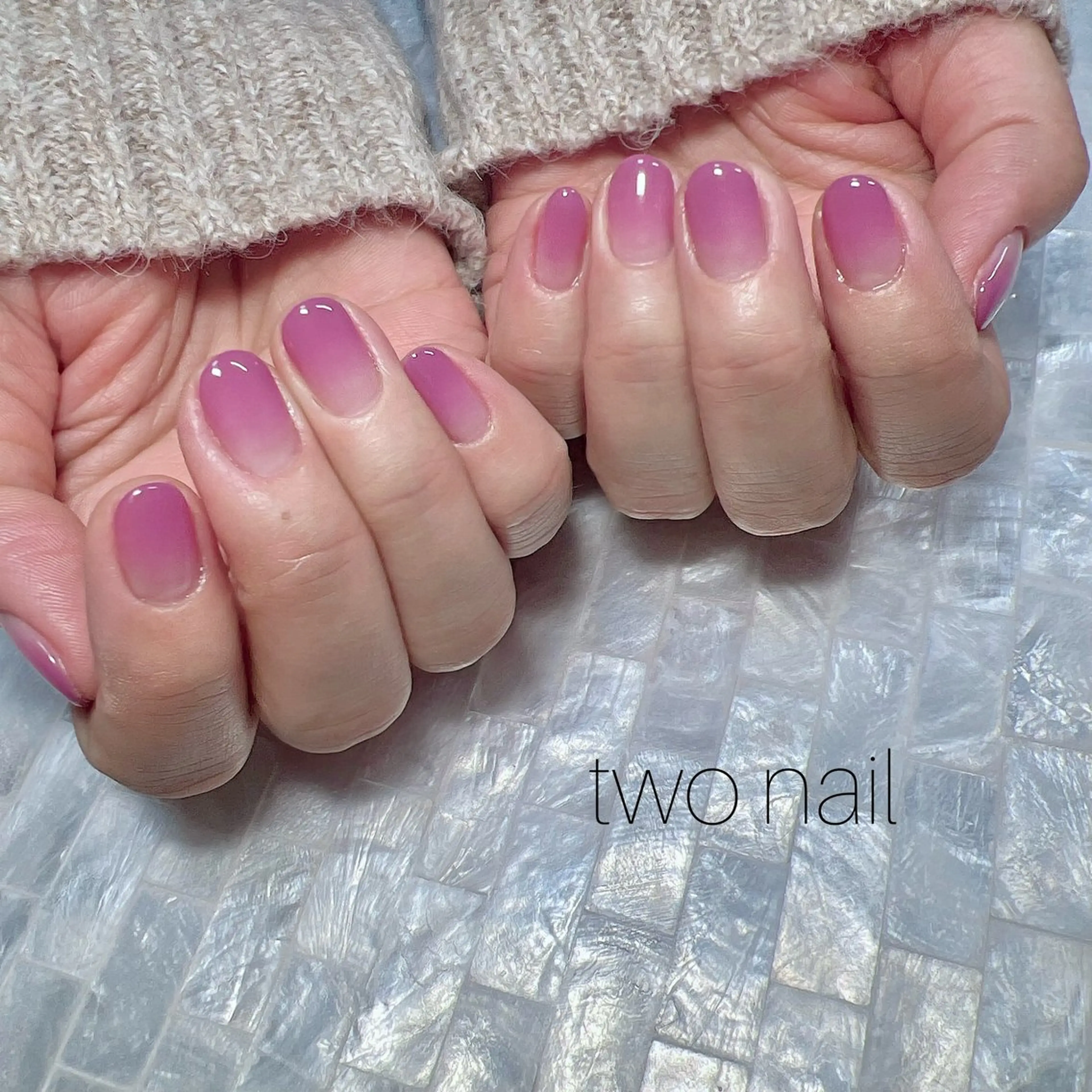 ネイル ネイルチップ ホワイト ハンドネイル two nailのネイルデザイン