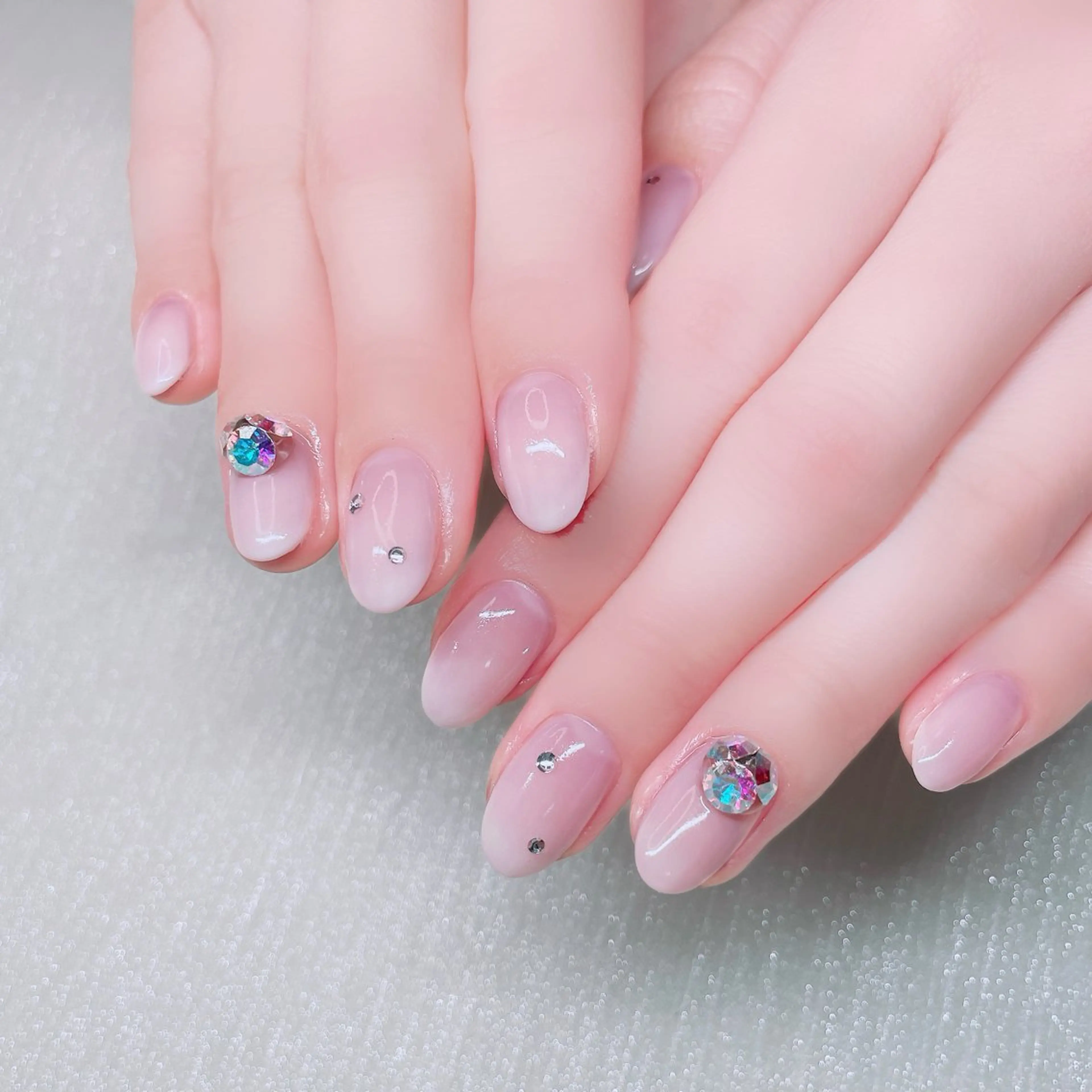 ネイル ストーンネイル ハンドネイル Nailist suzuのネイルデザイン