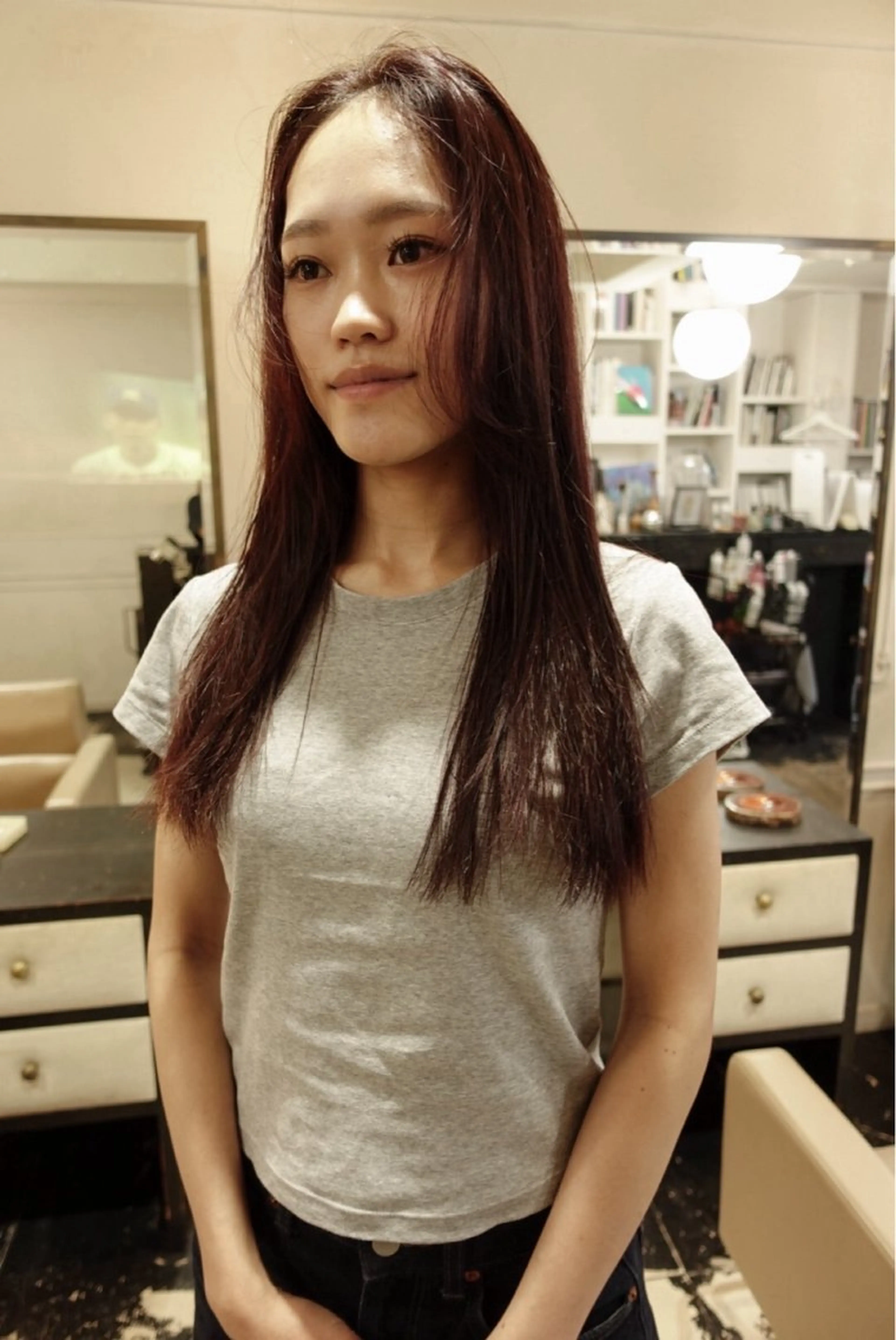 セミロング カラー ヘアカラー RINKA 岡崎美容室のヘアスタイル