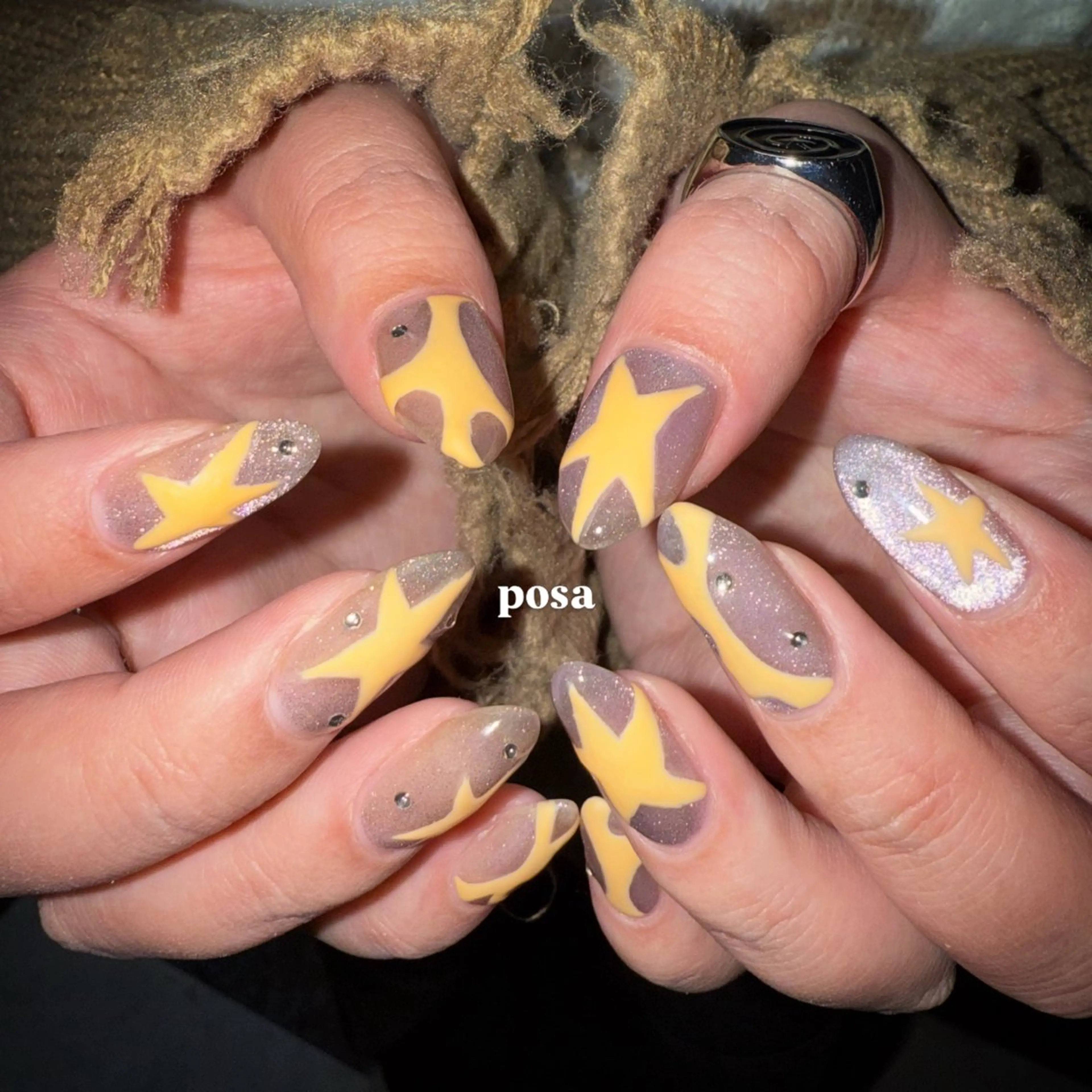 キッズ ネイル マットネイル シンプルネイル ハンドネイル posa nail モエミのネイルデザイン