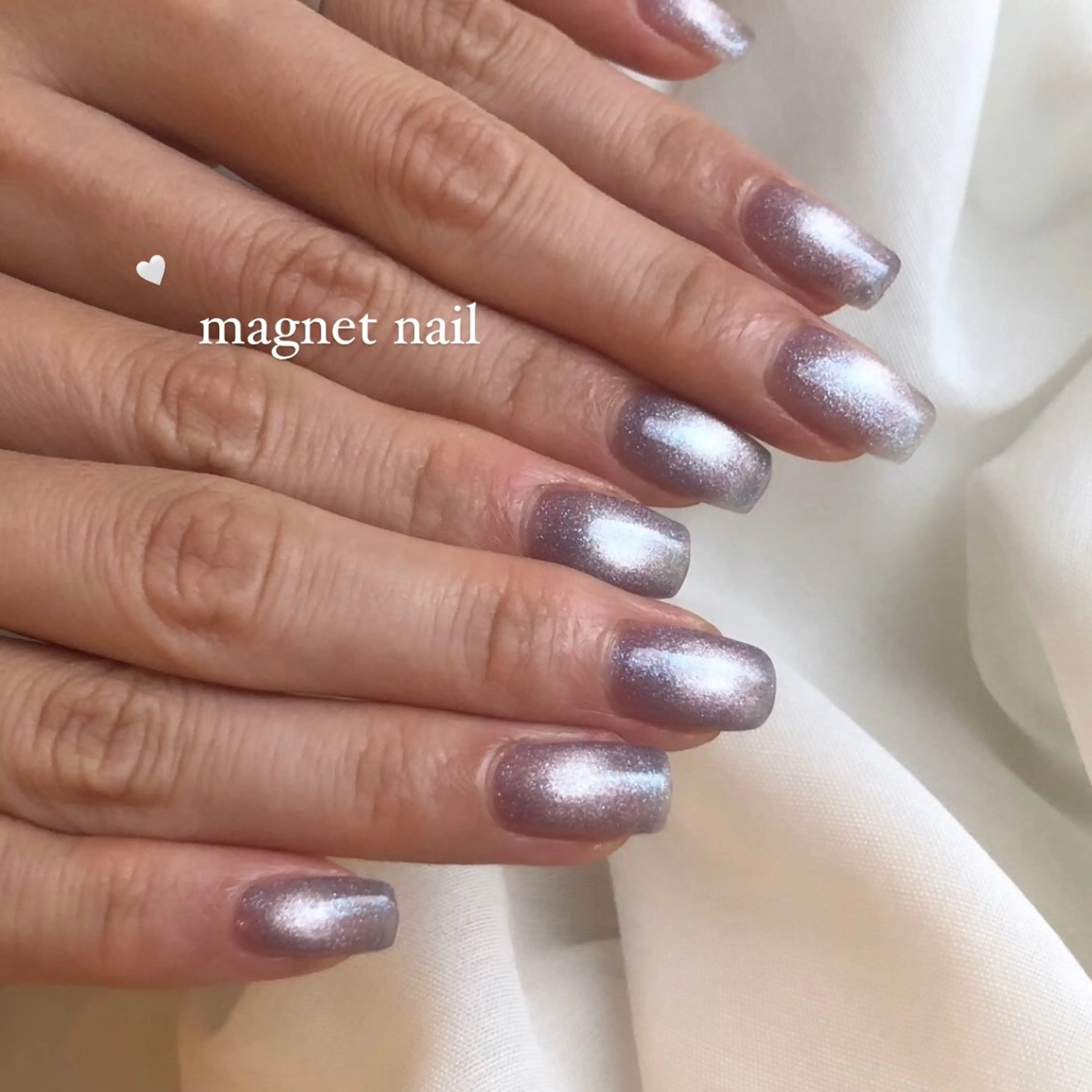 ネイル マグネットネイル マグネットワンカラー ワンカラーネイル Rich+nail Mayuのネイルデザイン