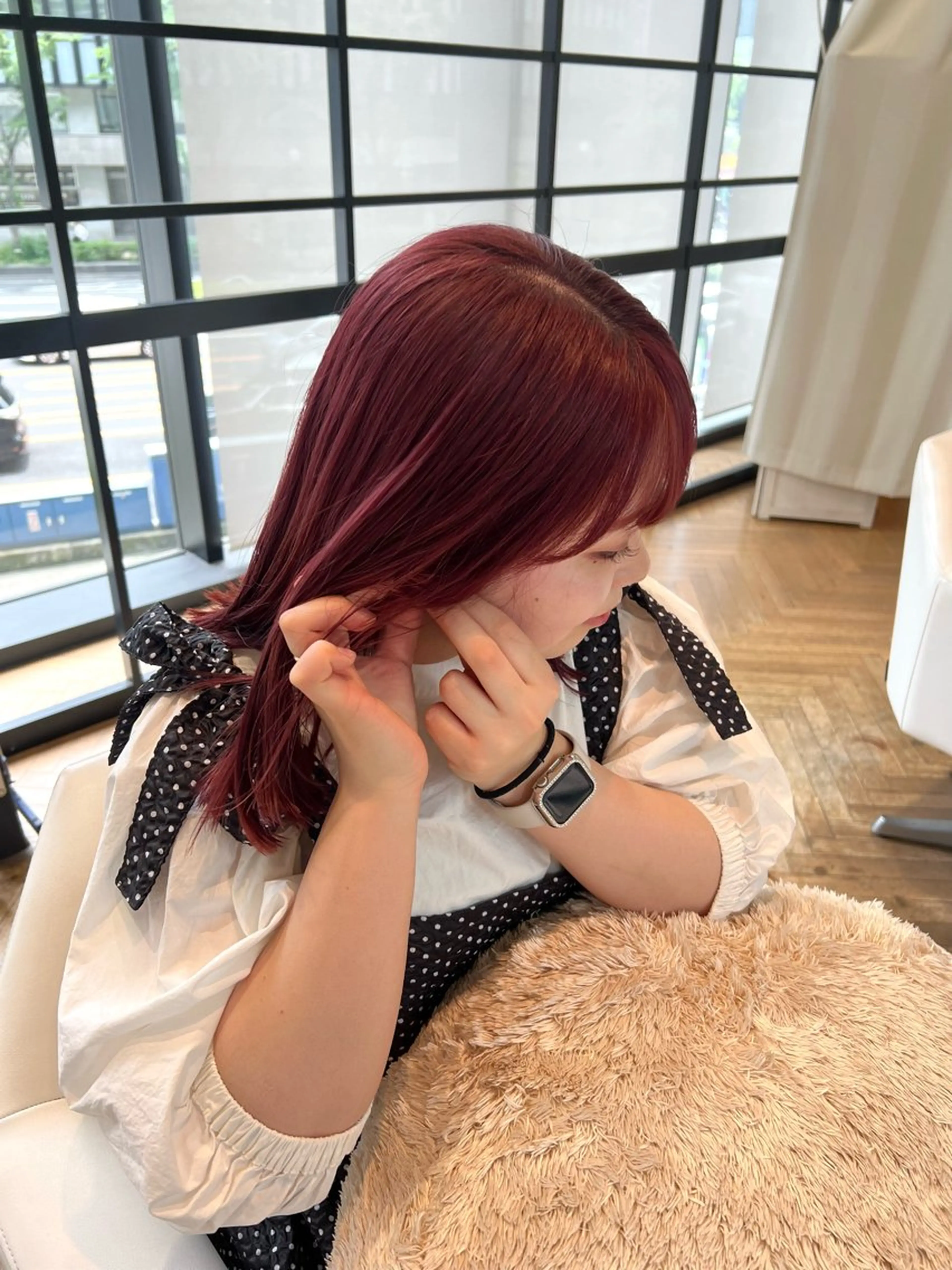 ミディアム カラー ブリーチ ピンクカラー カット ヘアカラー トリートメント 似合わせ/レイヤー 💟SAEのヘアスタイル