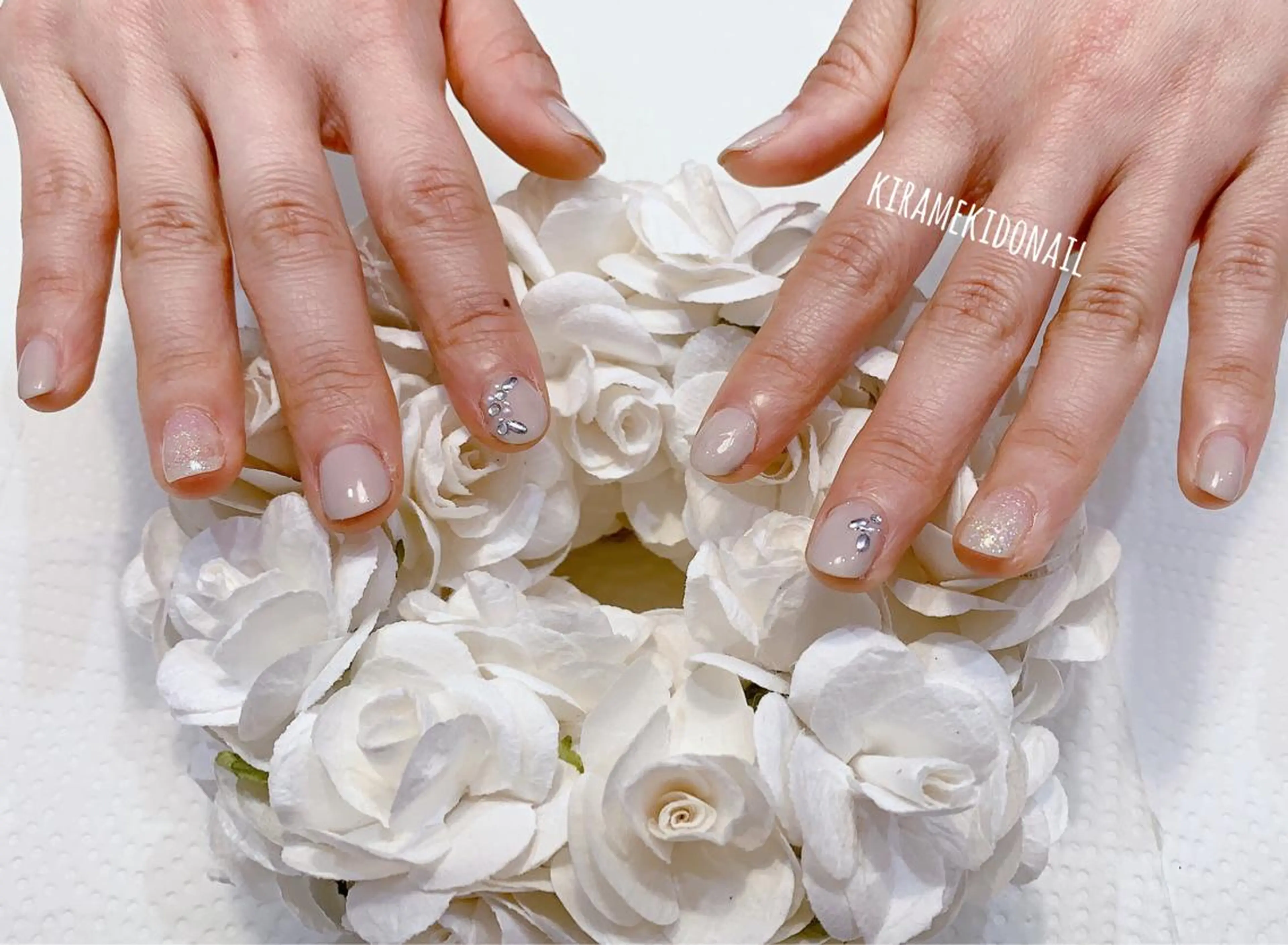 ネイル ブライダルネイル ハンドケア 林 禅のネイルデザイン