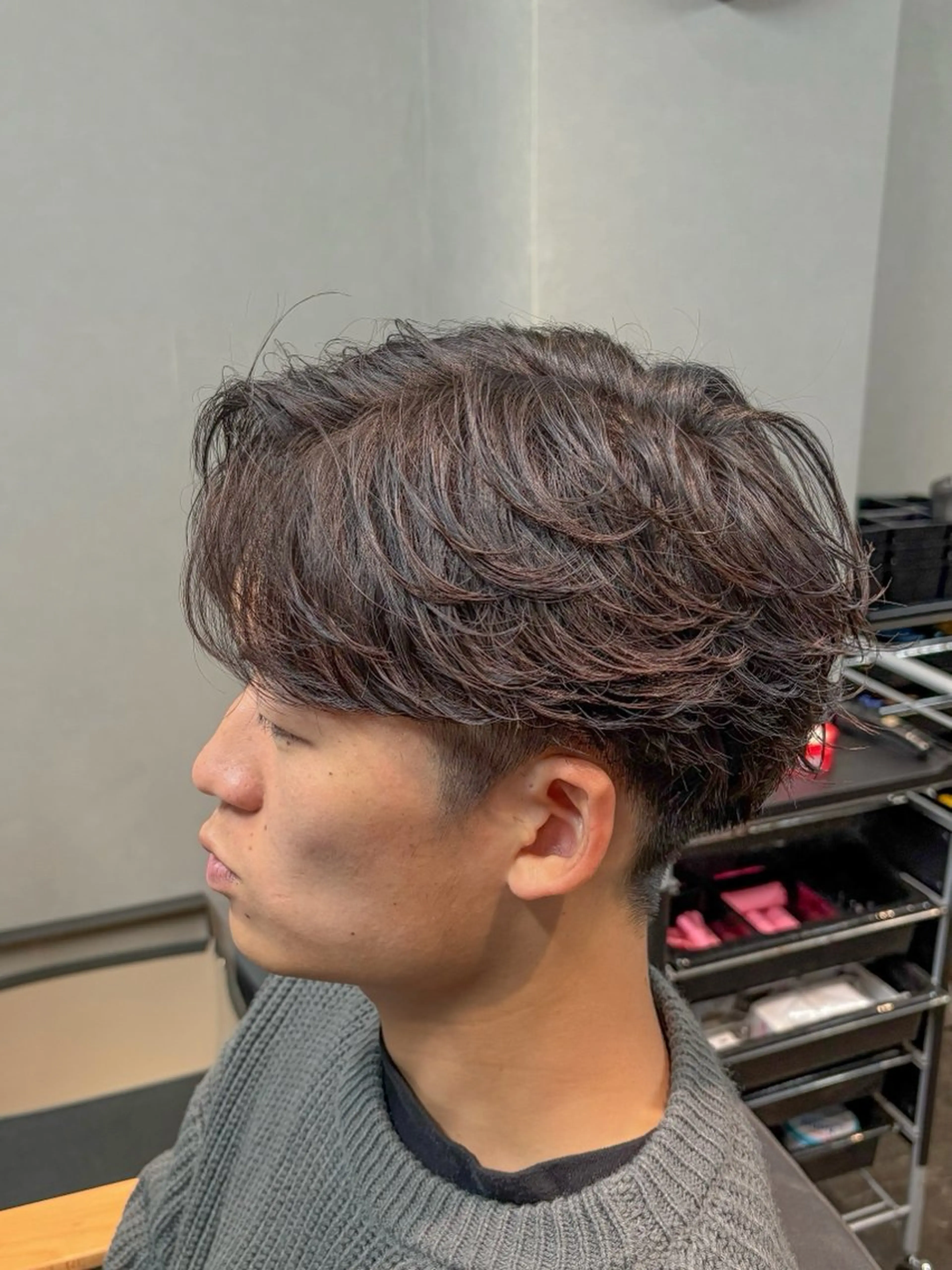 ショート カラー パーマ メンズ カット パーマ 🎧【パーマ師】 SOUMA🎧のヘアスタイル