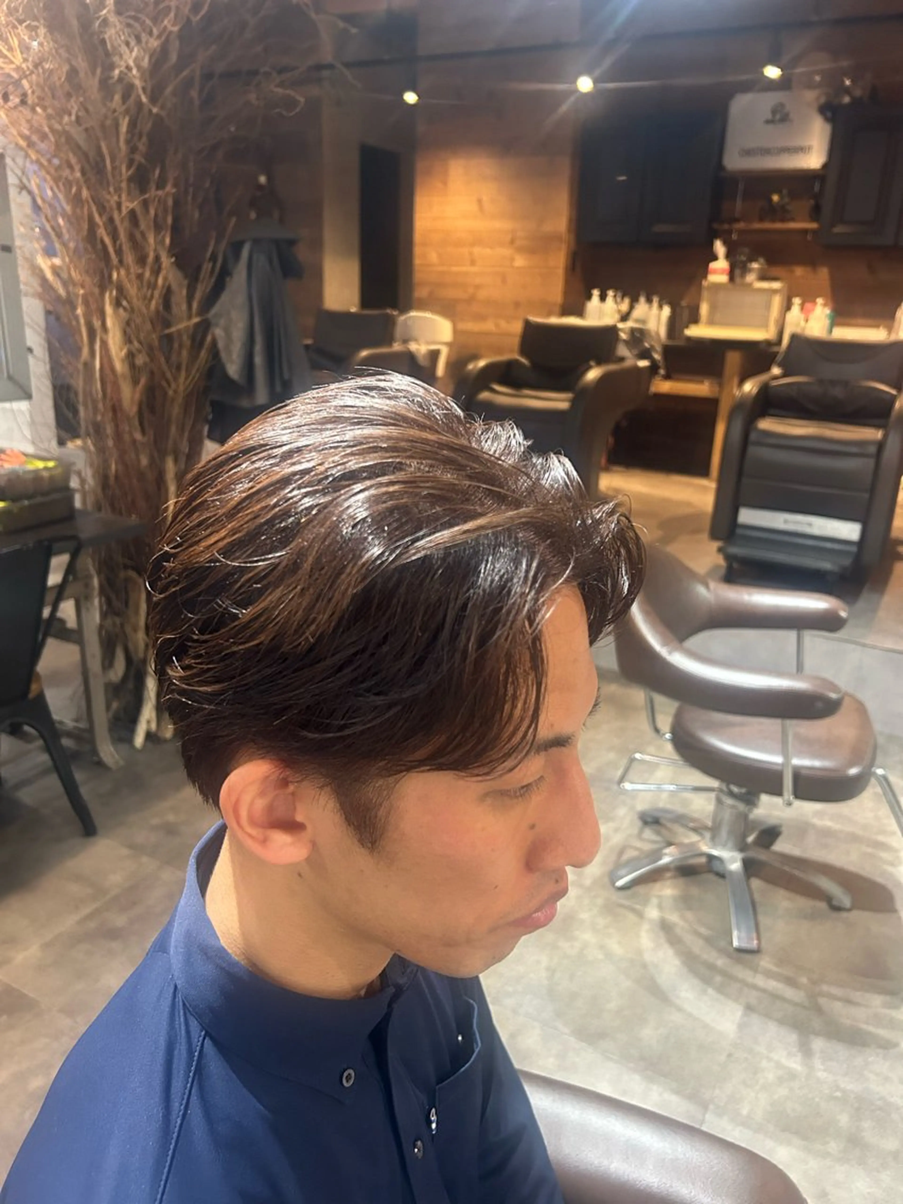 カラー メンズ 黒髪 透明感カラー ヘアカラー Litbyfifth 前里花鈴のヘアスタイル