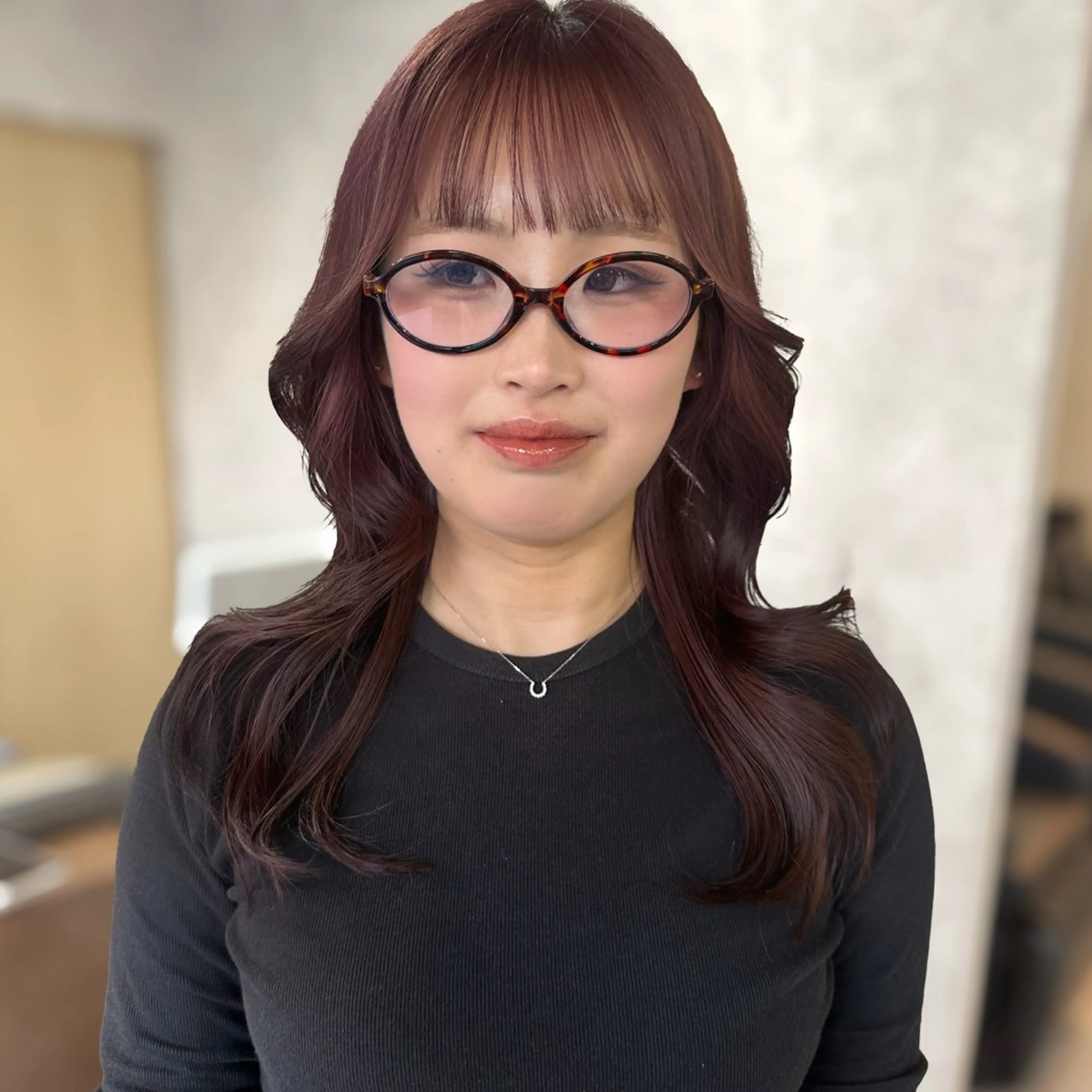 ロング カラー ラベンダーカラー ラベンダーピンク ピンクカラー 韓国風ヘア レイヤーカット カット ヘアカラー レイヤー/高橋 みく /池下/千種のヘアスタイル