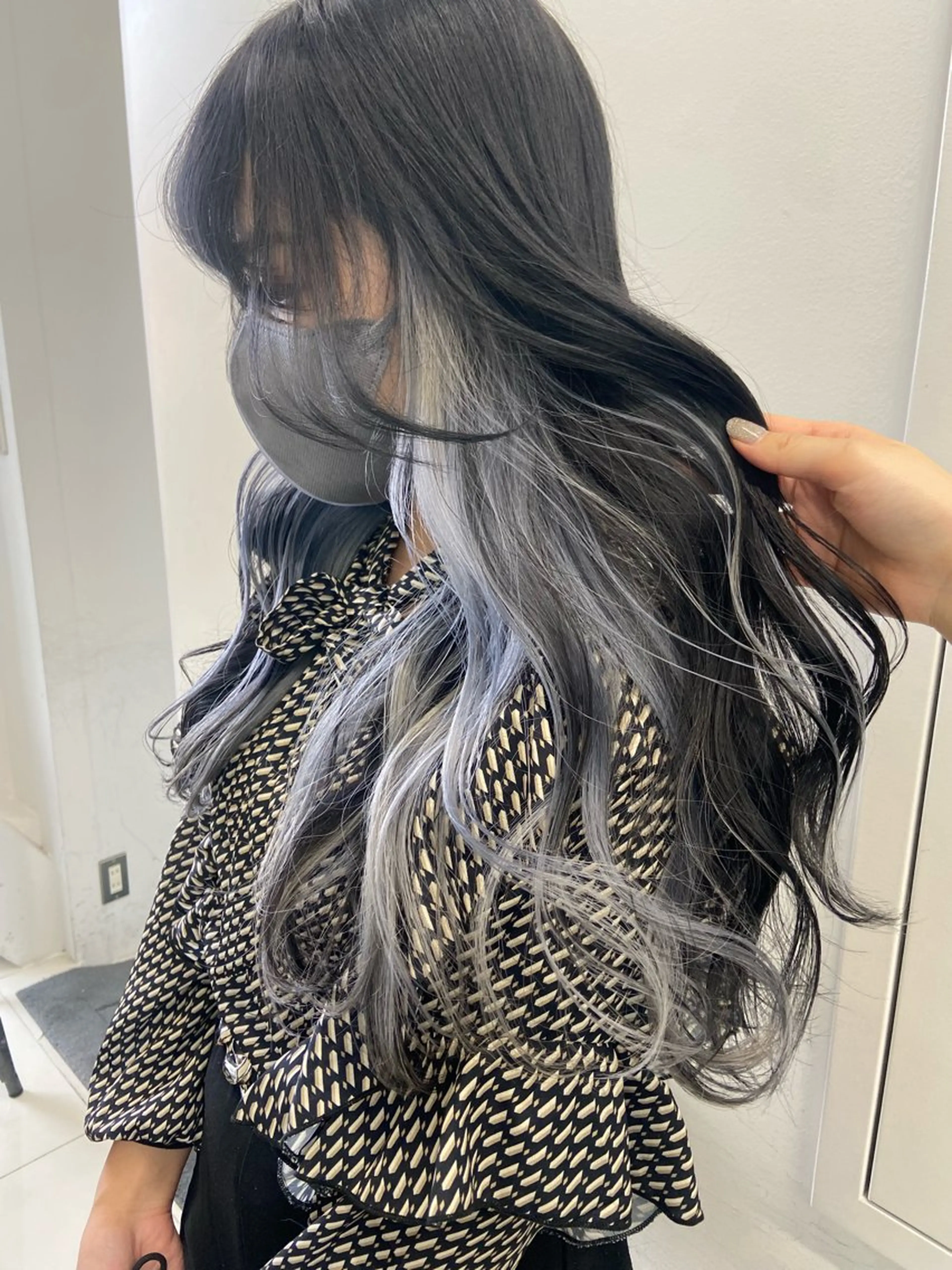 ロング ヘアカラー トリートメント 韓国レイヤー/ヘア カラー🎀ayamiのヘアスタイル