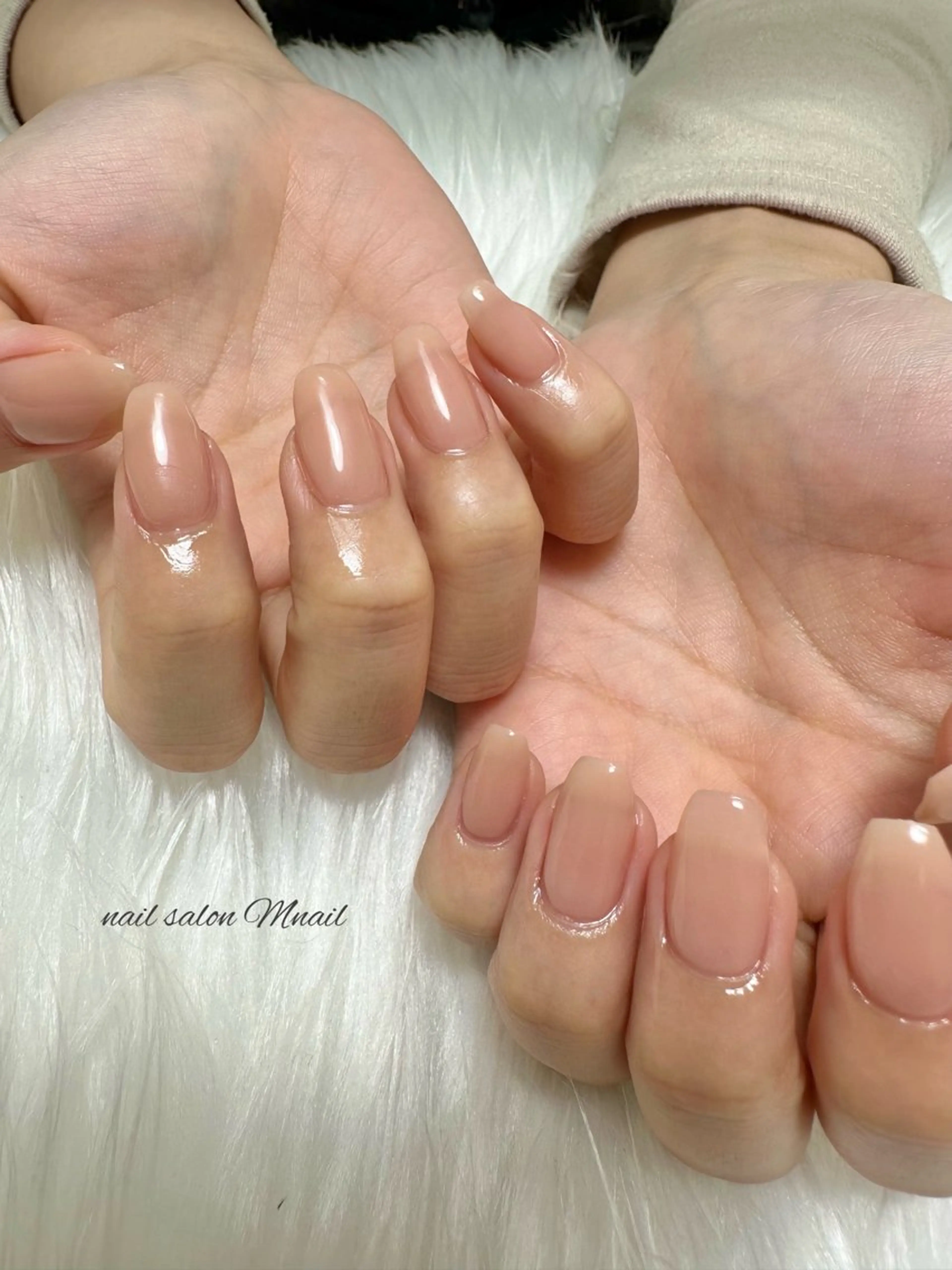 ネイル ワンカラーネイル ハンドネイル ハンドケア Mnail ちひろのネイルデザイン