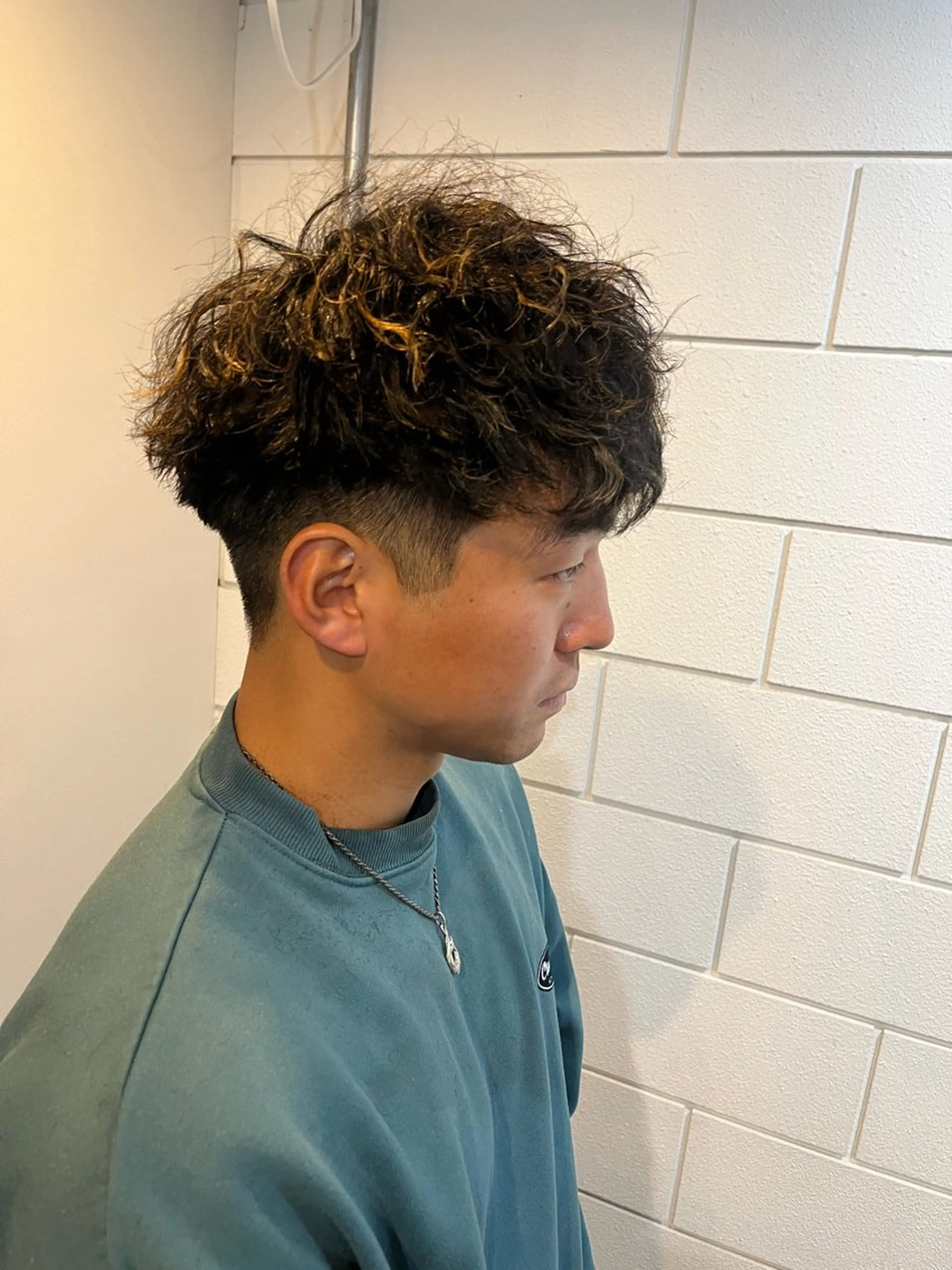 パーマ メンズ パーマ 小沼采唯👧🏼 海好きオヌちゃんのヘアスタイル