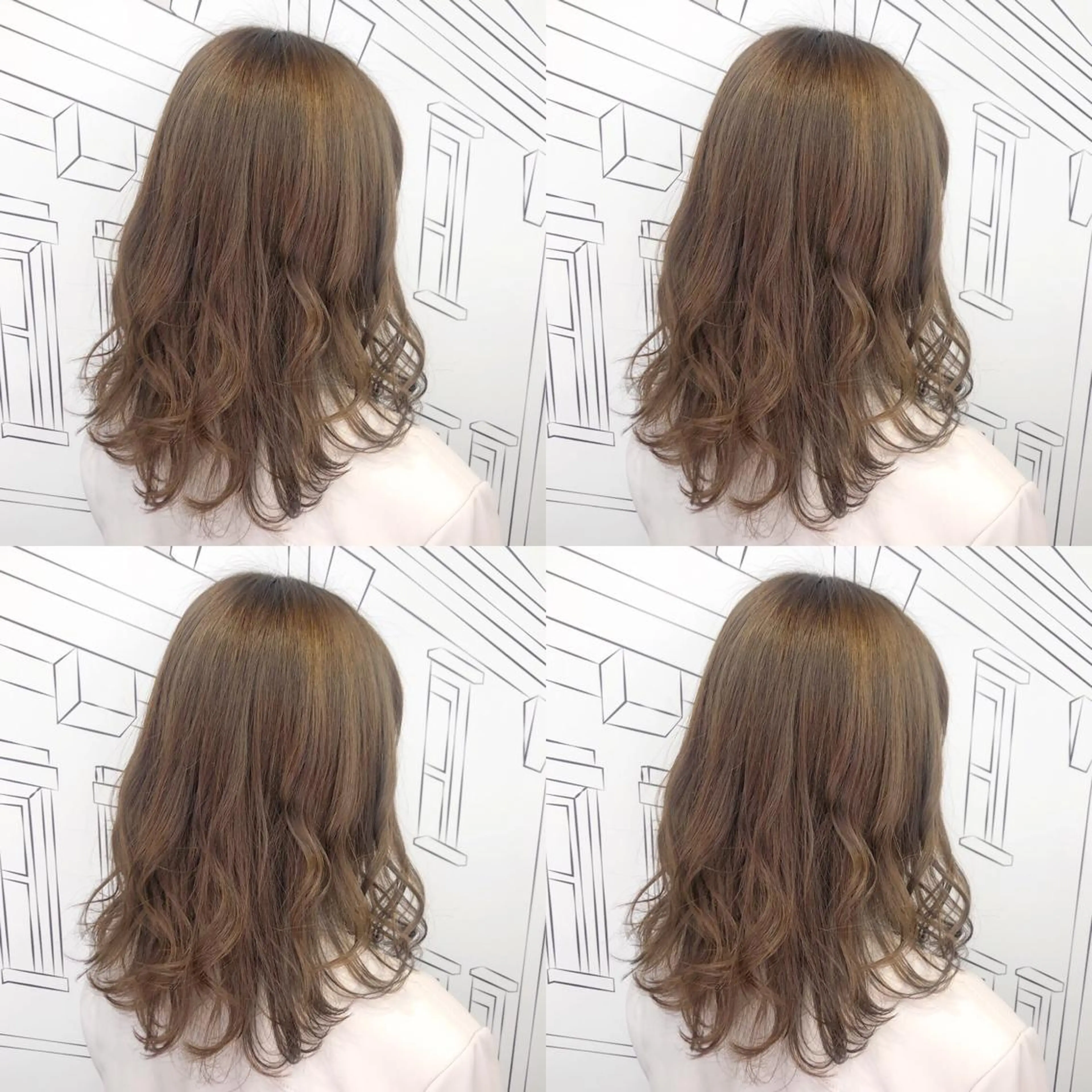 ミディアム カラー ベージュカラー ミルクティーベージュ TOMOKA 艶髪/透明感カラーのヘアスタイル